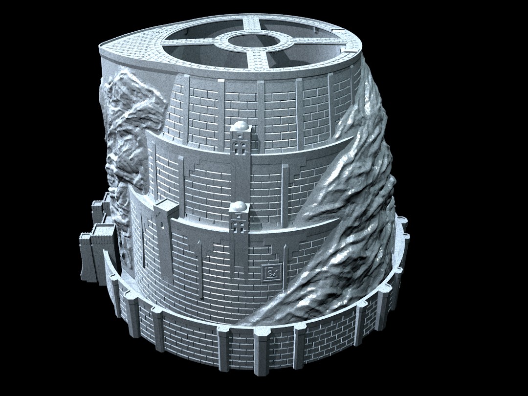 Минас Тирит (Minas Tirith).  Кашпо для растений