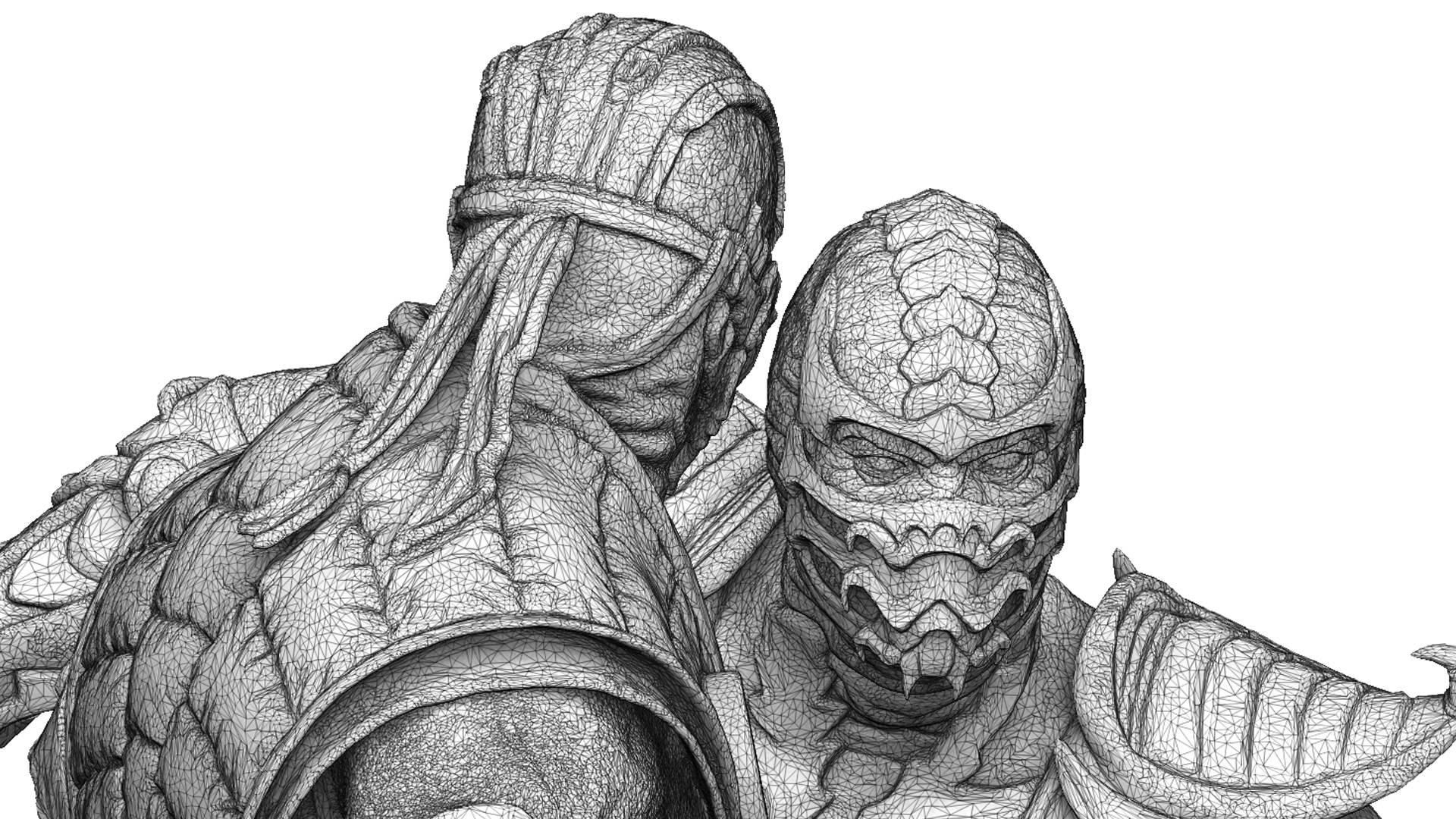 SUB-ZERO MKX VS SCORPION MK9 FOR 3D PRINT