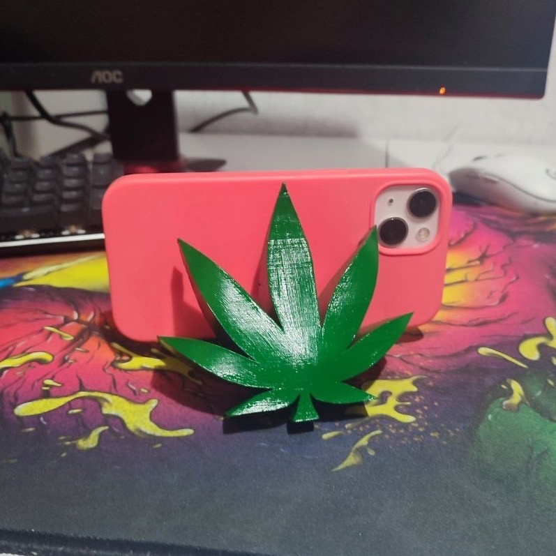 Продажа 3D-модели \"Подставка для телефона листок\"
