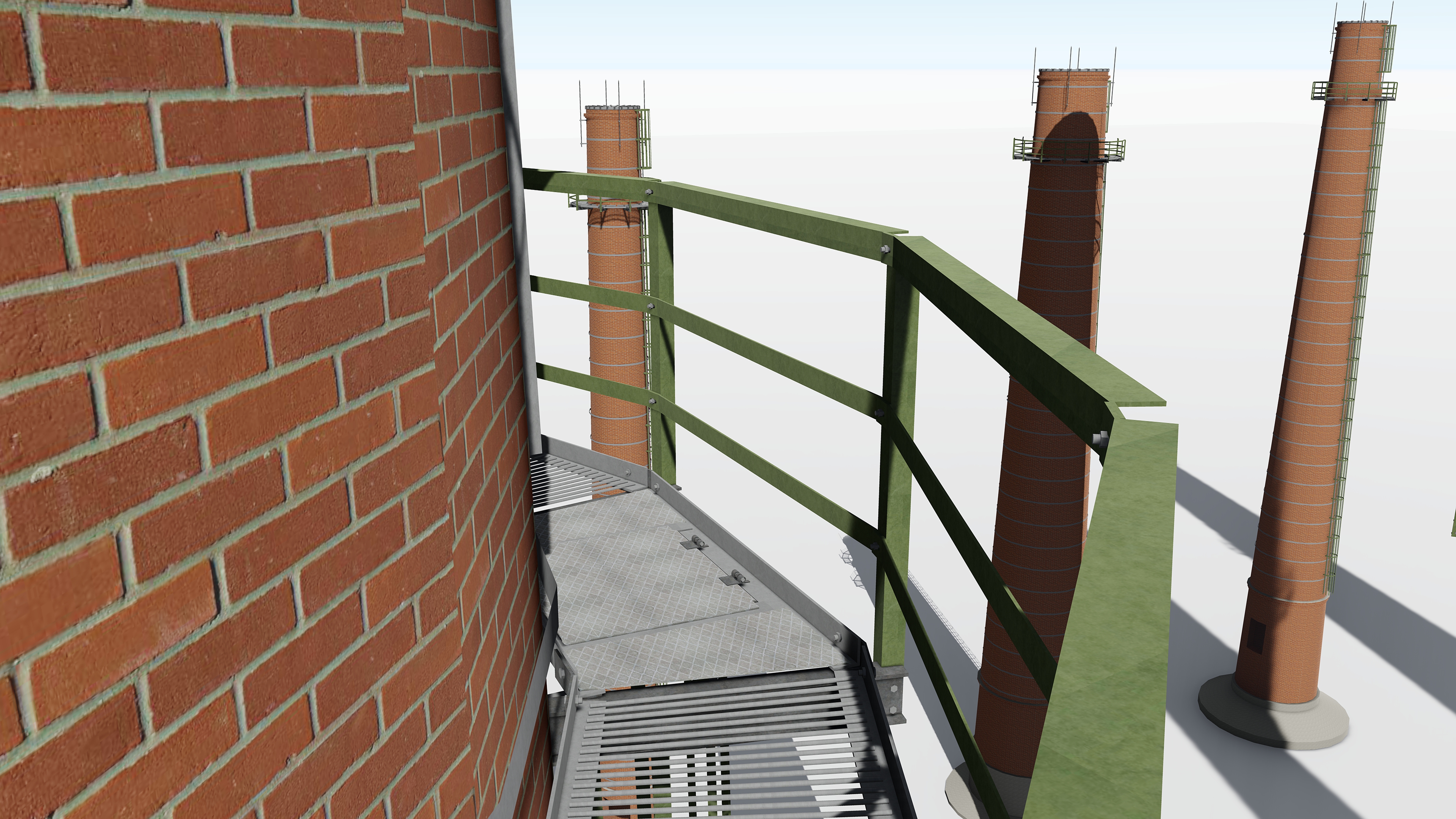 Кирпичные дымовые трубы