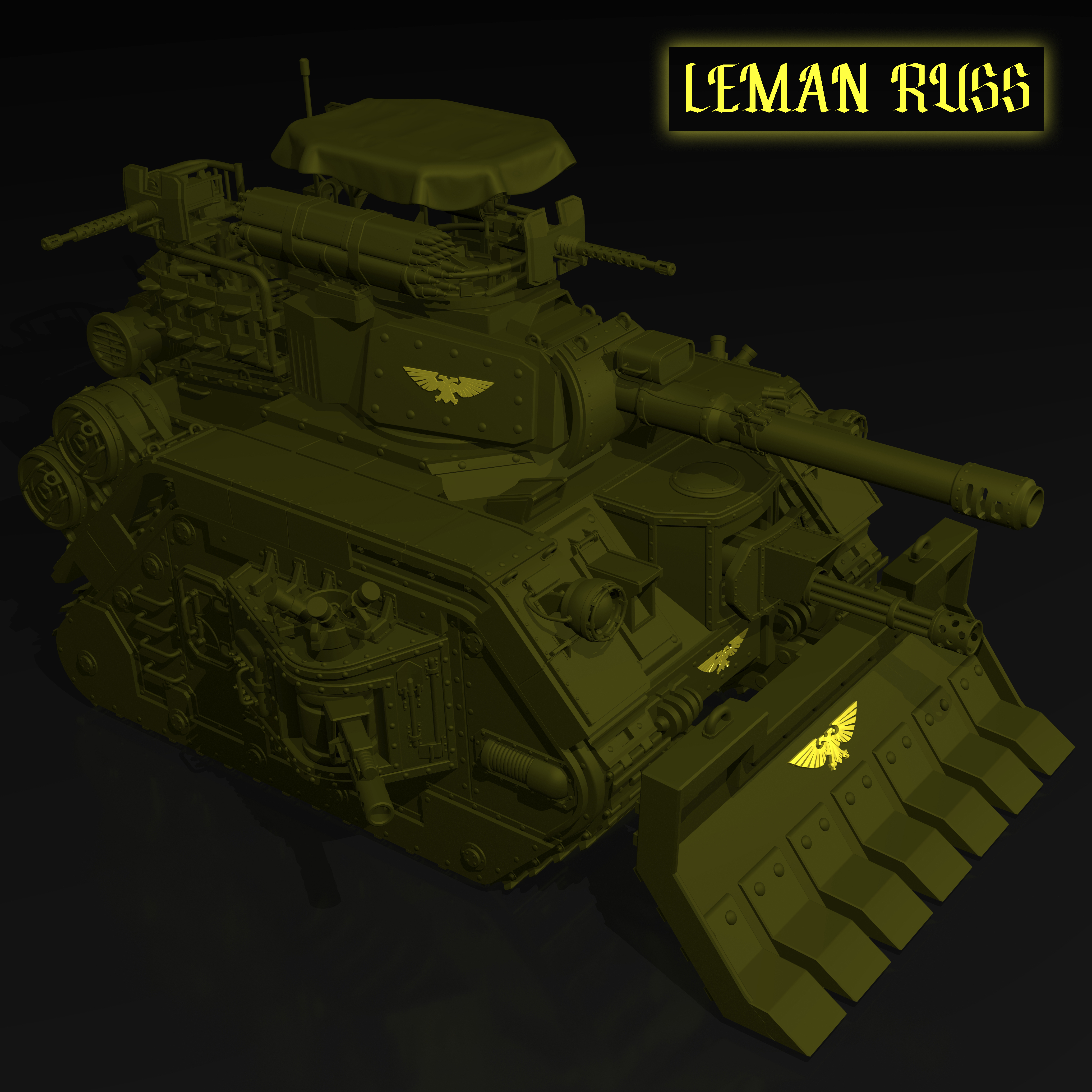 Leman Russ танк имперской гвардии Warhammer 40000