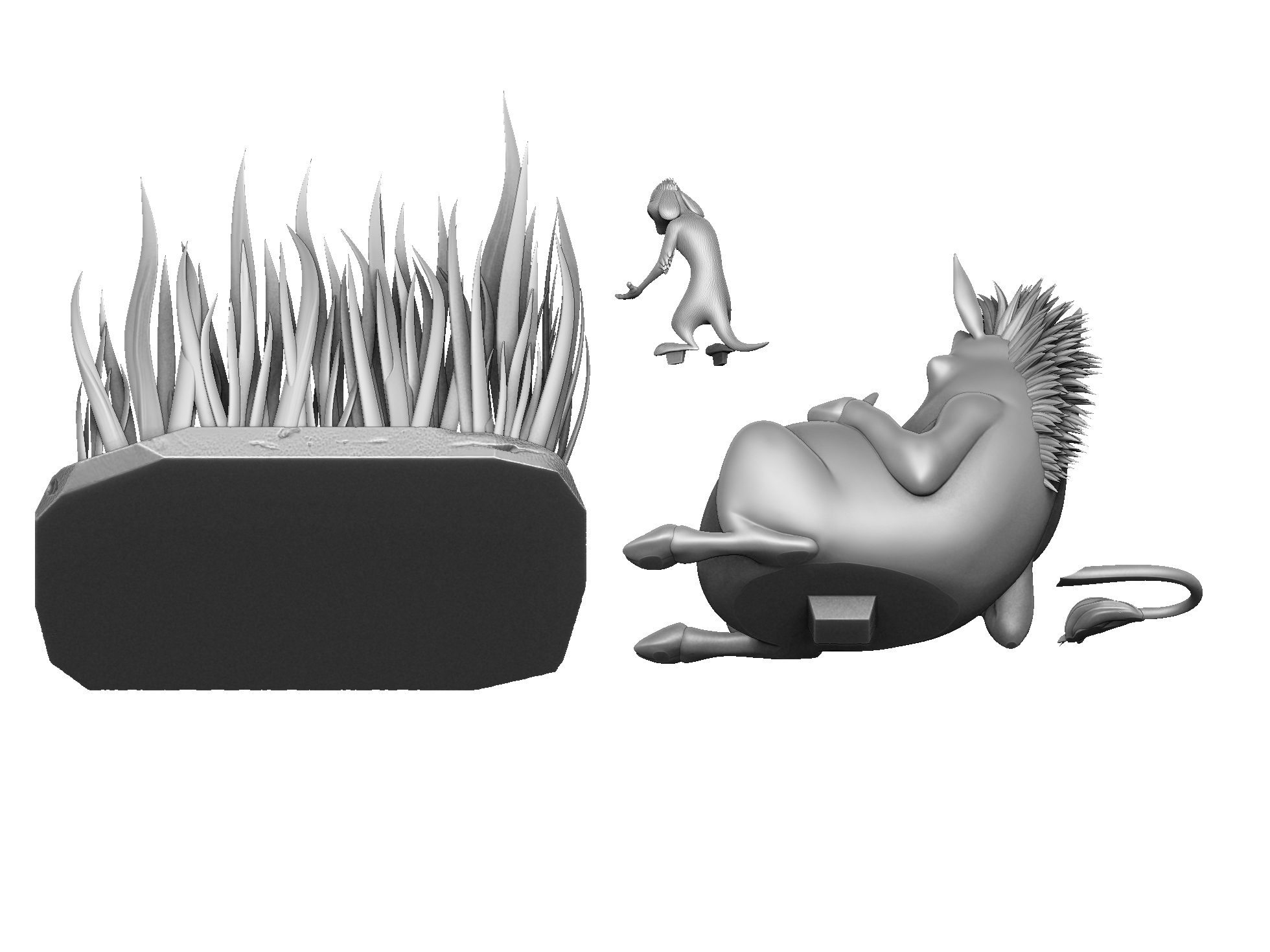 Тимон и Пумба для 3Д печати STL