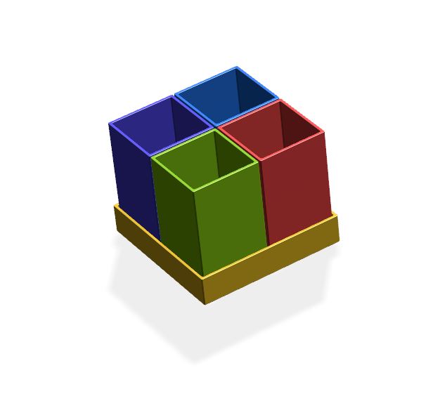 Подставка для канцелярских принадлежностей разъемная