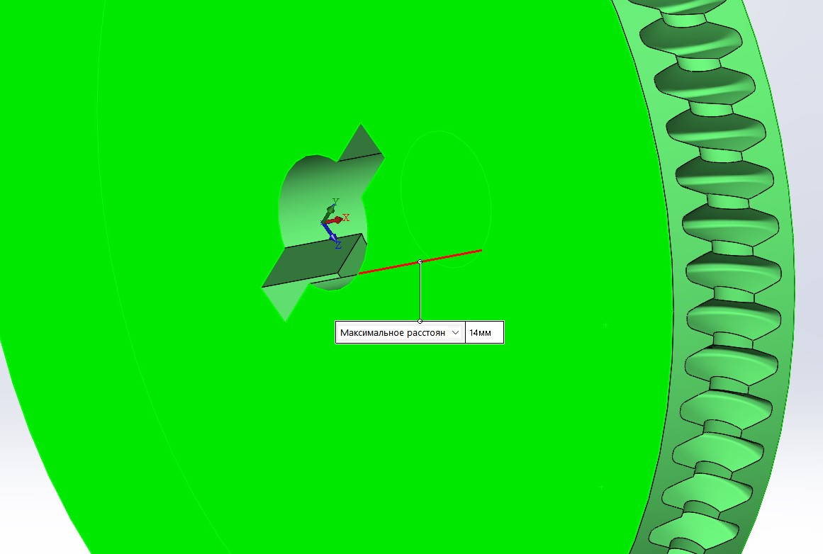 Червячное колесо для массажёра для ног