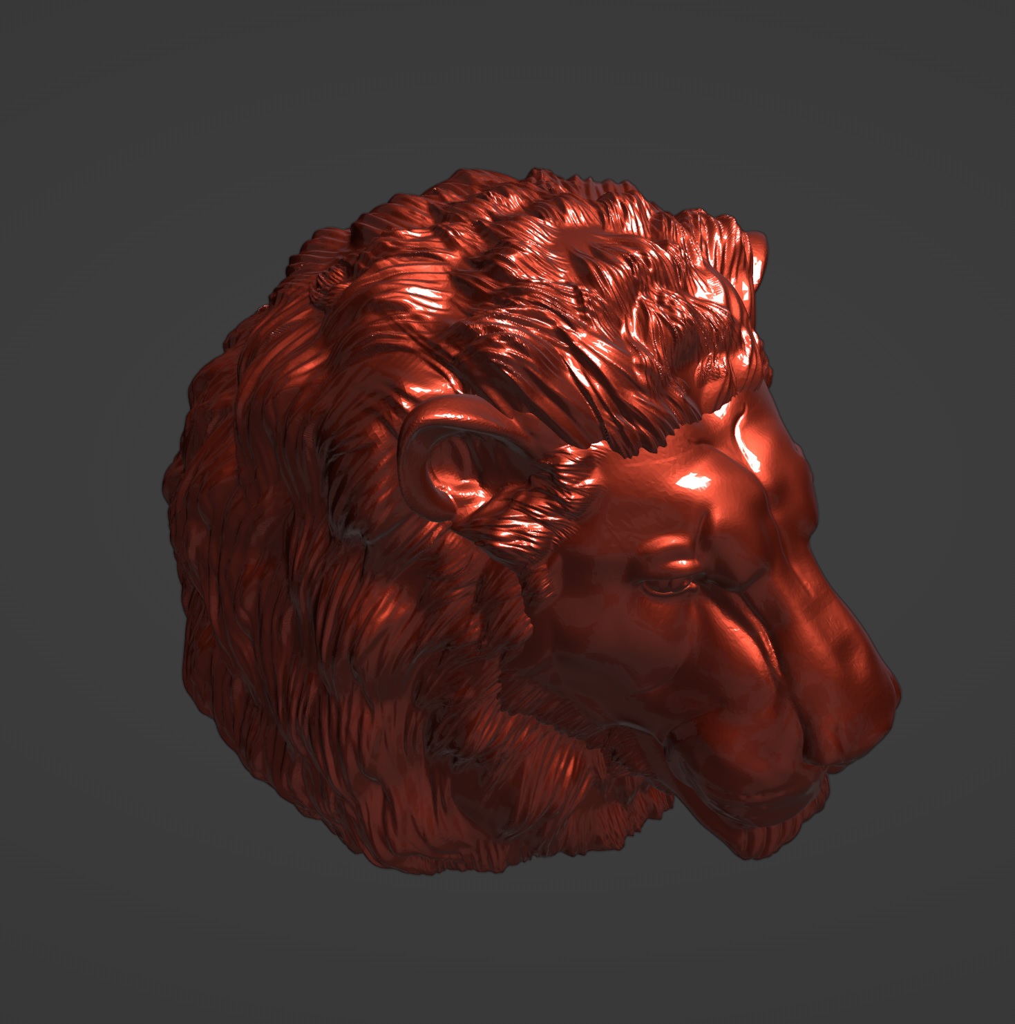 Лев Колпачок на фаркоп STL