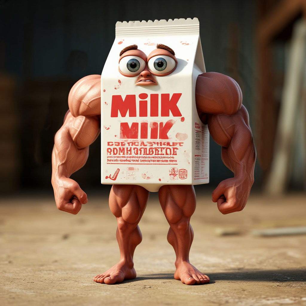 3D-модель "Молочный качок"