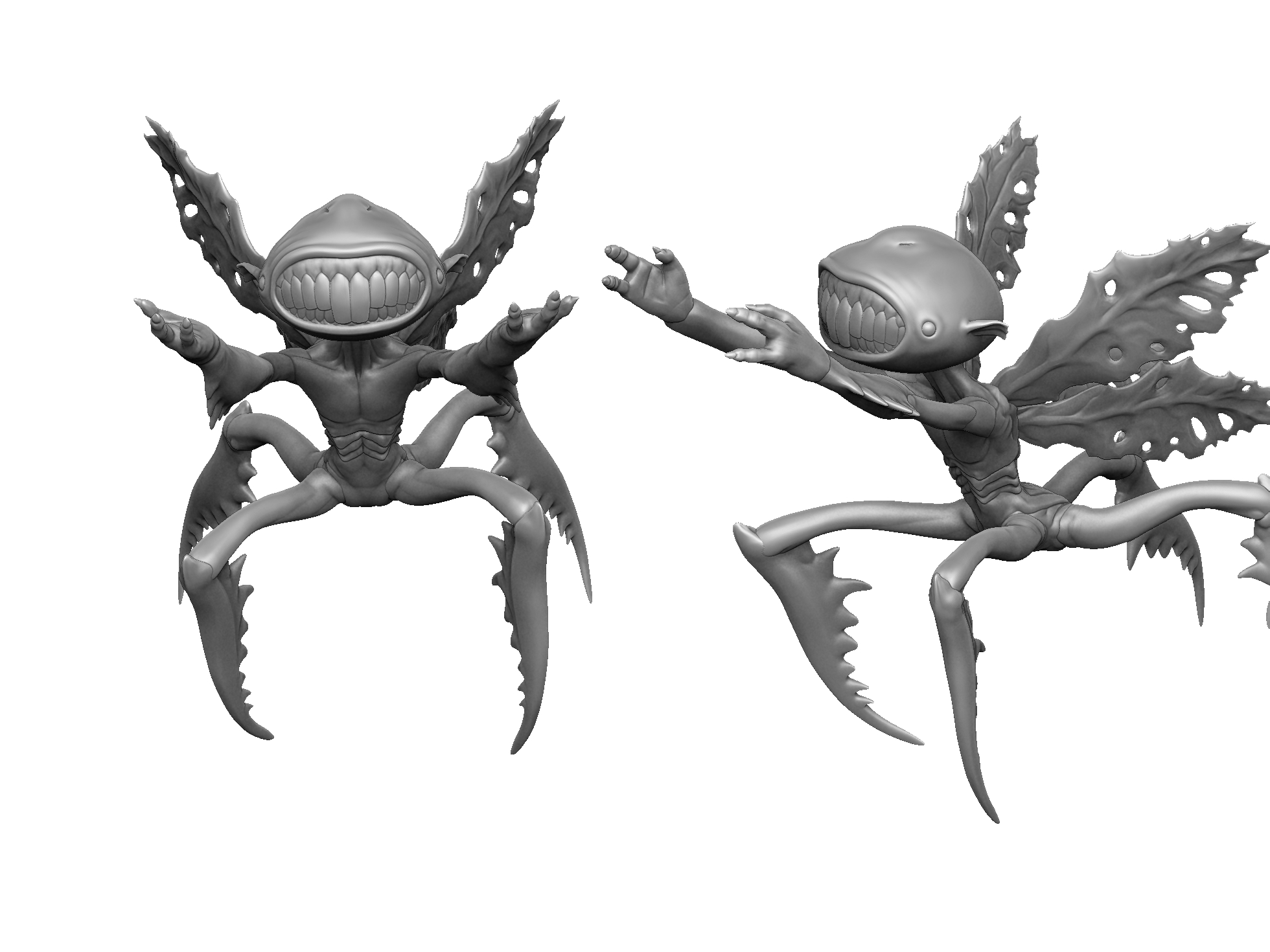 Зубная фея из Хеллбоя 2. Для 3д печати. 6 вариантов STL.