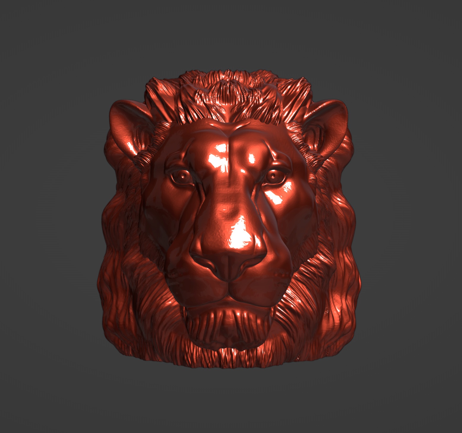 Лев Колпачок на фаркоп STL
