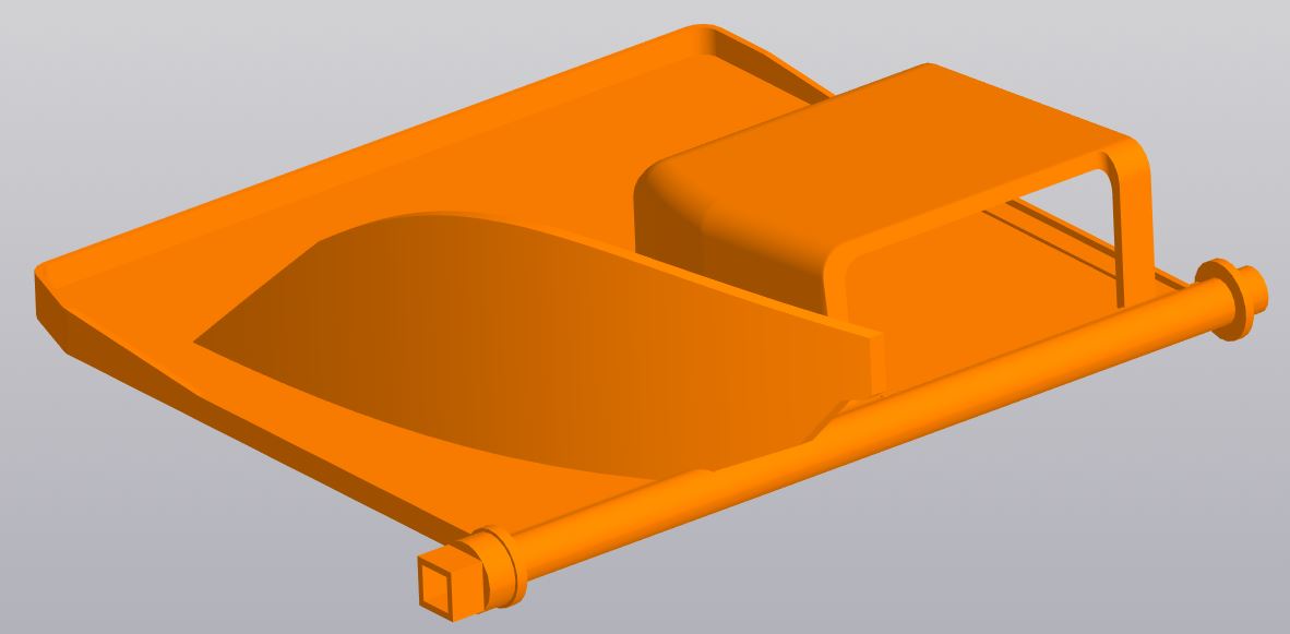 Продажа 3D-модели "Заслонка отопителя Panasonic для ВАЗ Приора"