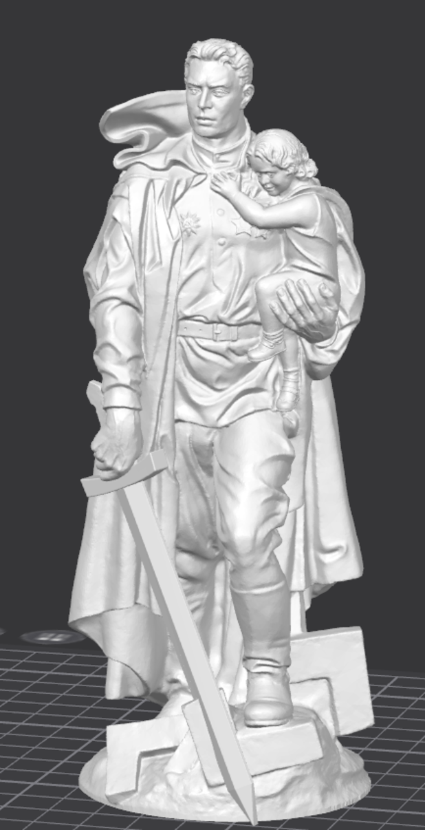 Высокополигональная модель «Во́ин-освободи́тель»