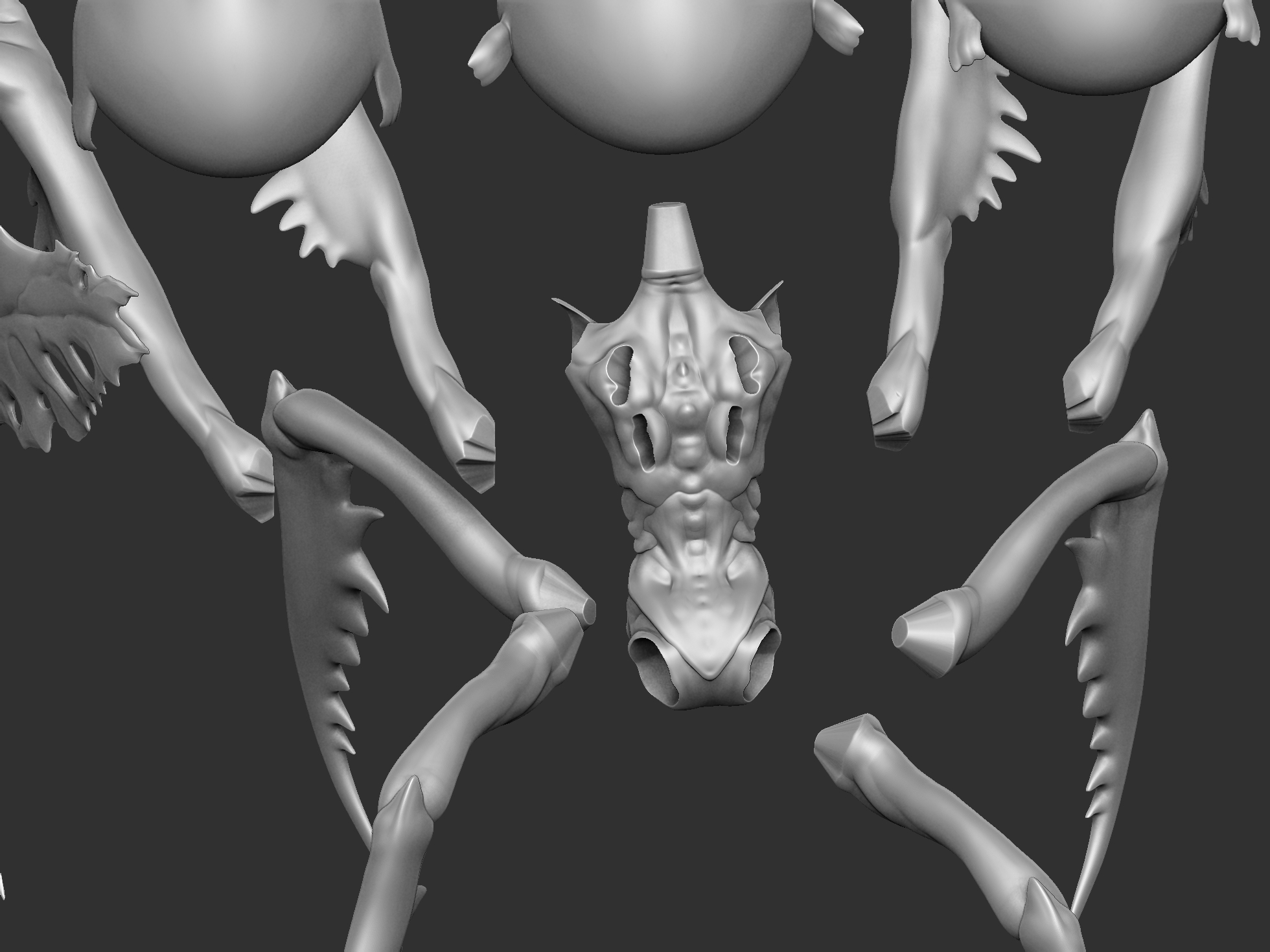 Зубная фея из Хеллбоя 2. Для 3д печати. 6 вариантов STL.