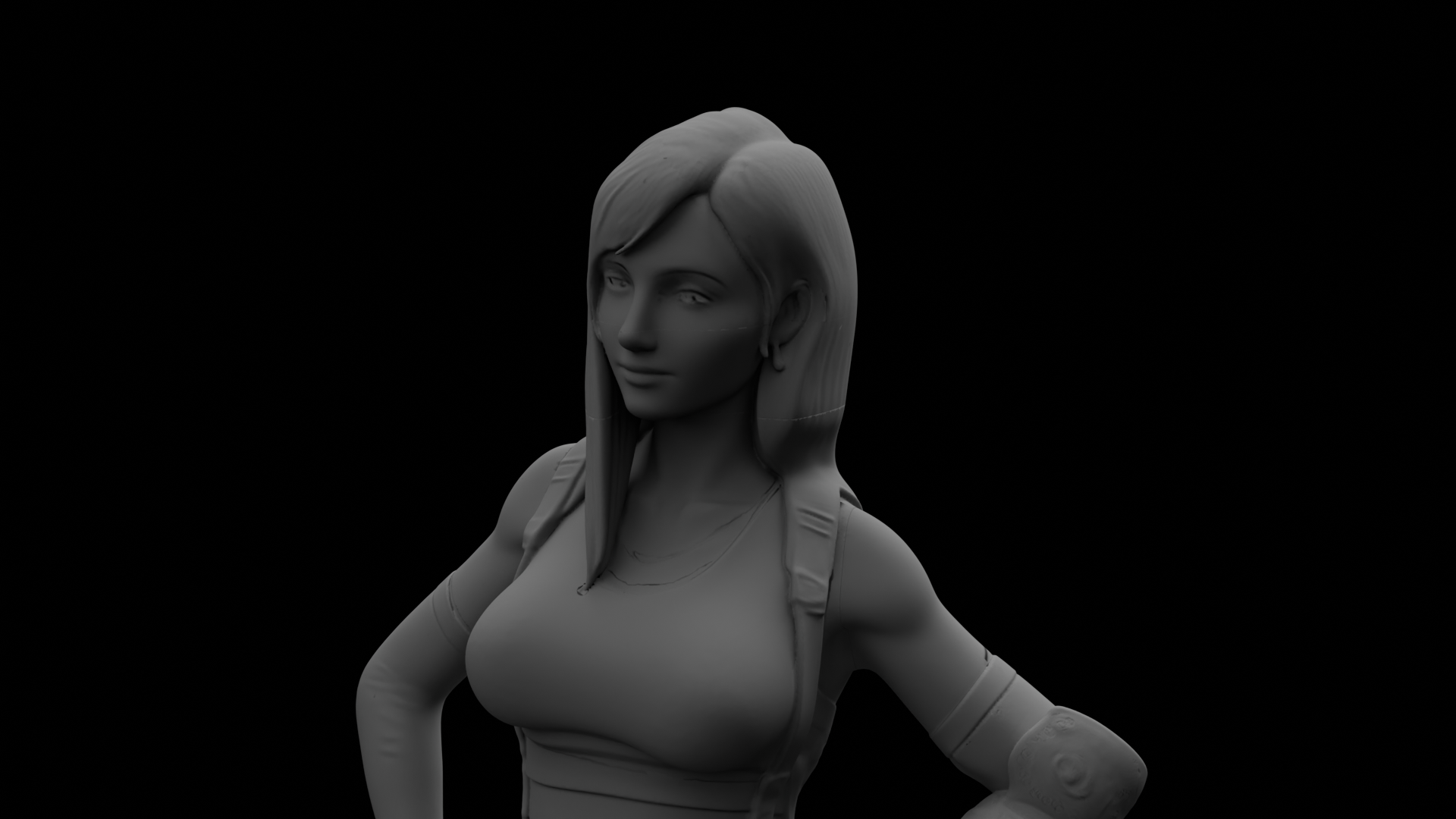 Tifa Lockhart (FF7 Remake) — High-Detail Modular Garage Kit (1/6 & 1/4 Scale)