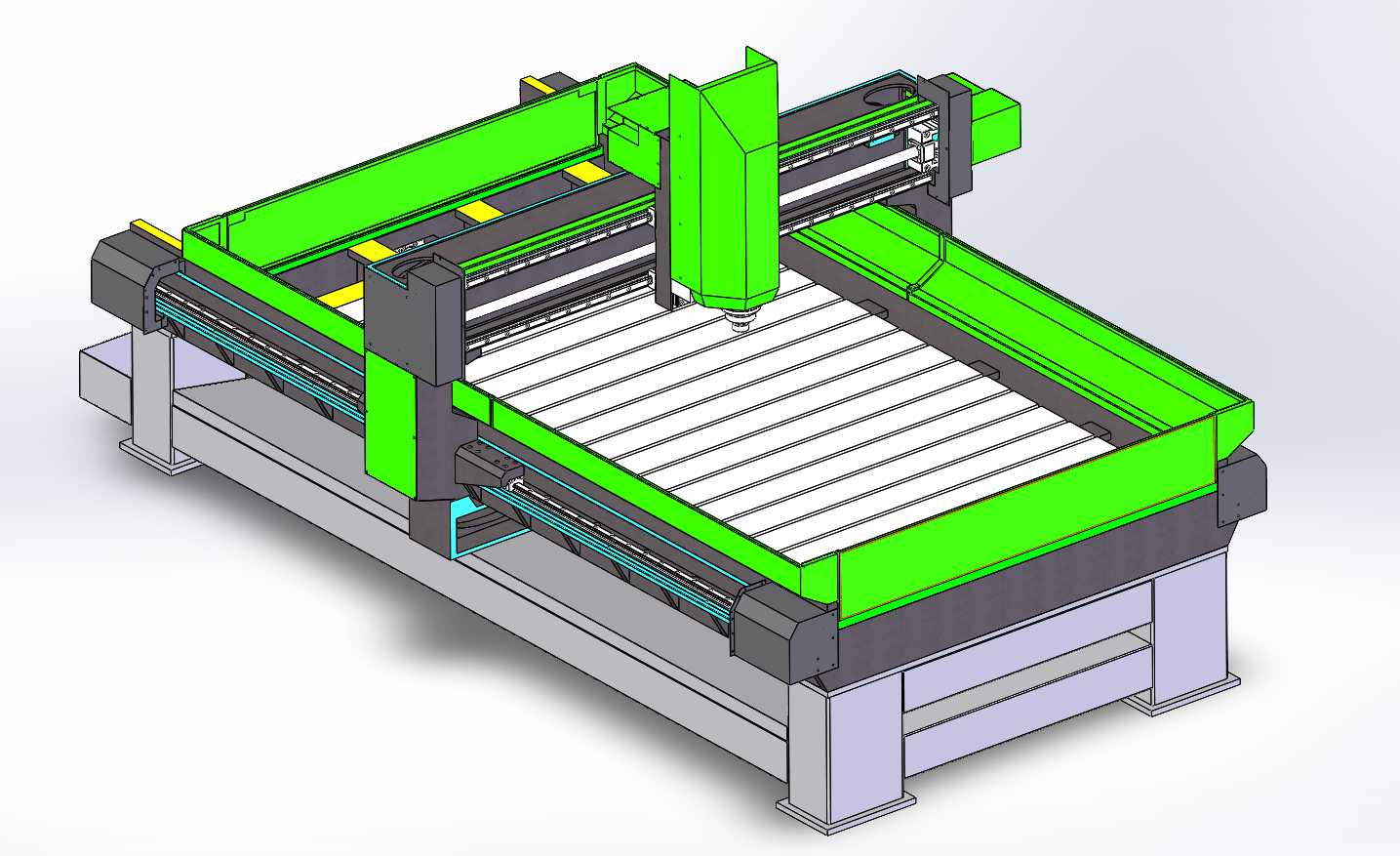 3D модель 7 штук фрезерного станка с чпу 1325 - фрезерный станок с чпу 1325