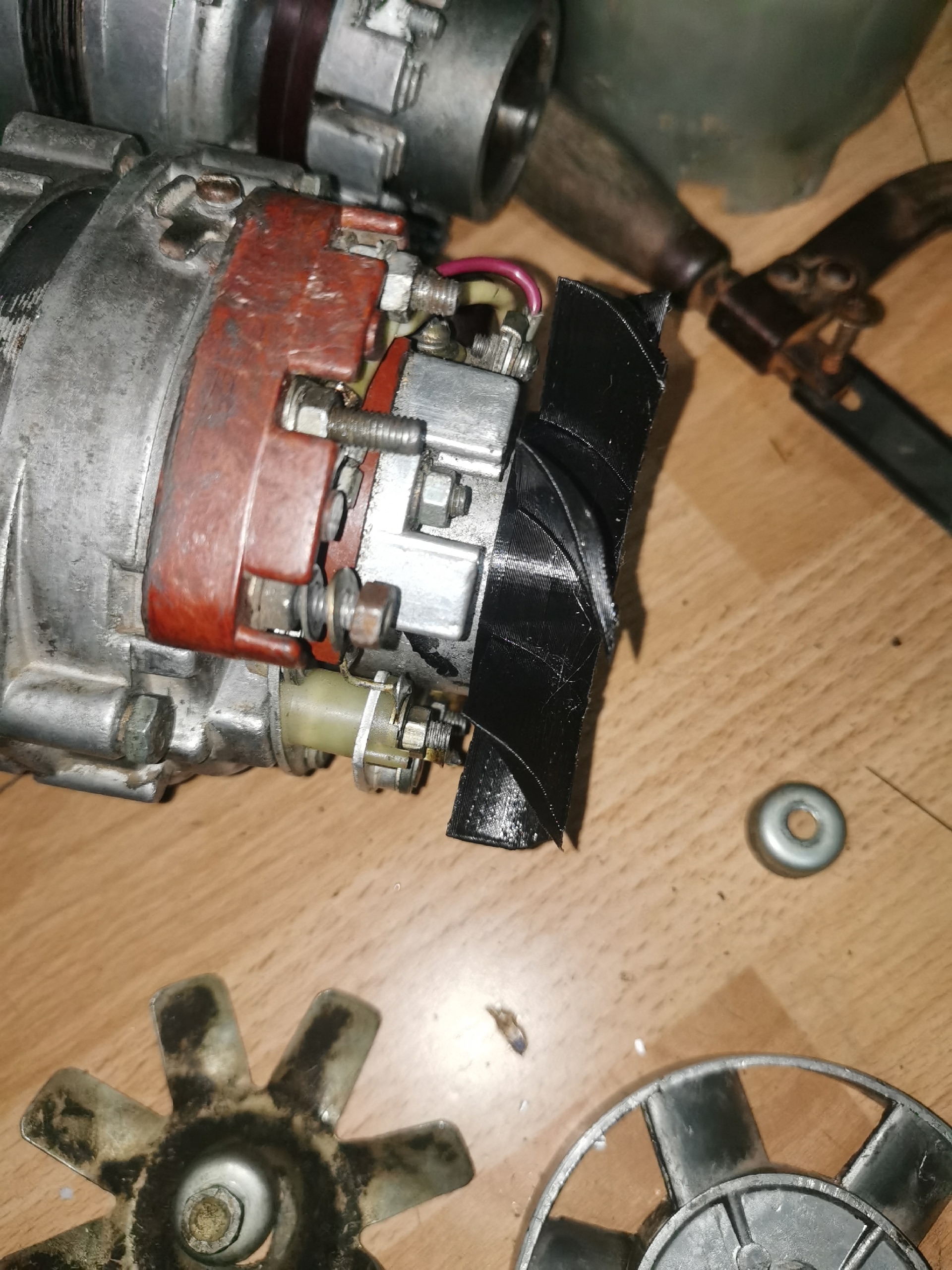 увеличенная крыльчатка генератора Урал Днепр г424