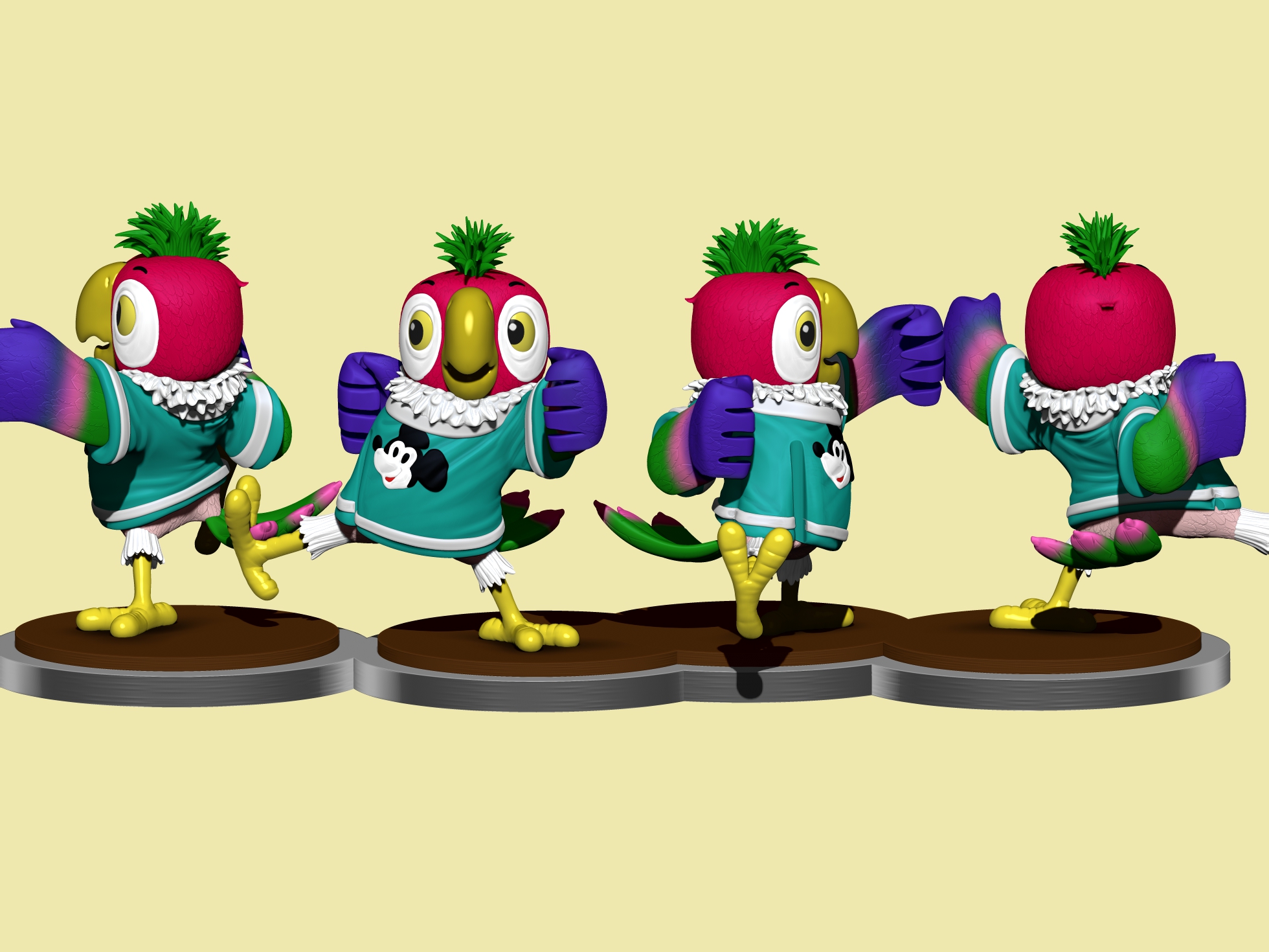 Попугай Кеша для 3д печати "Свободу попугаям!"