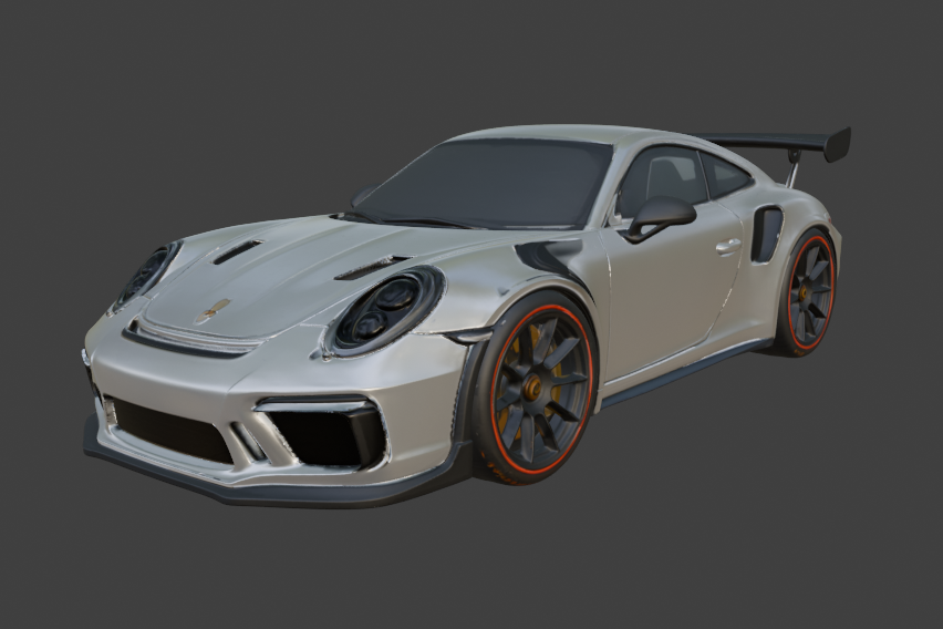 Porsche 911 GT3 RS (991.2) Supercar — High-Detail 3D Model