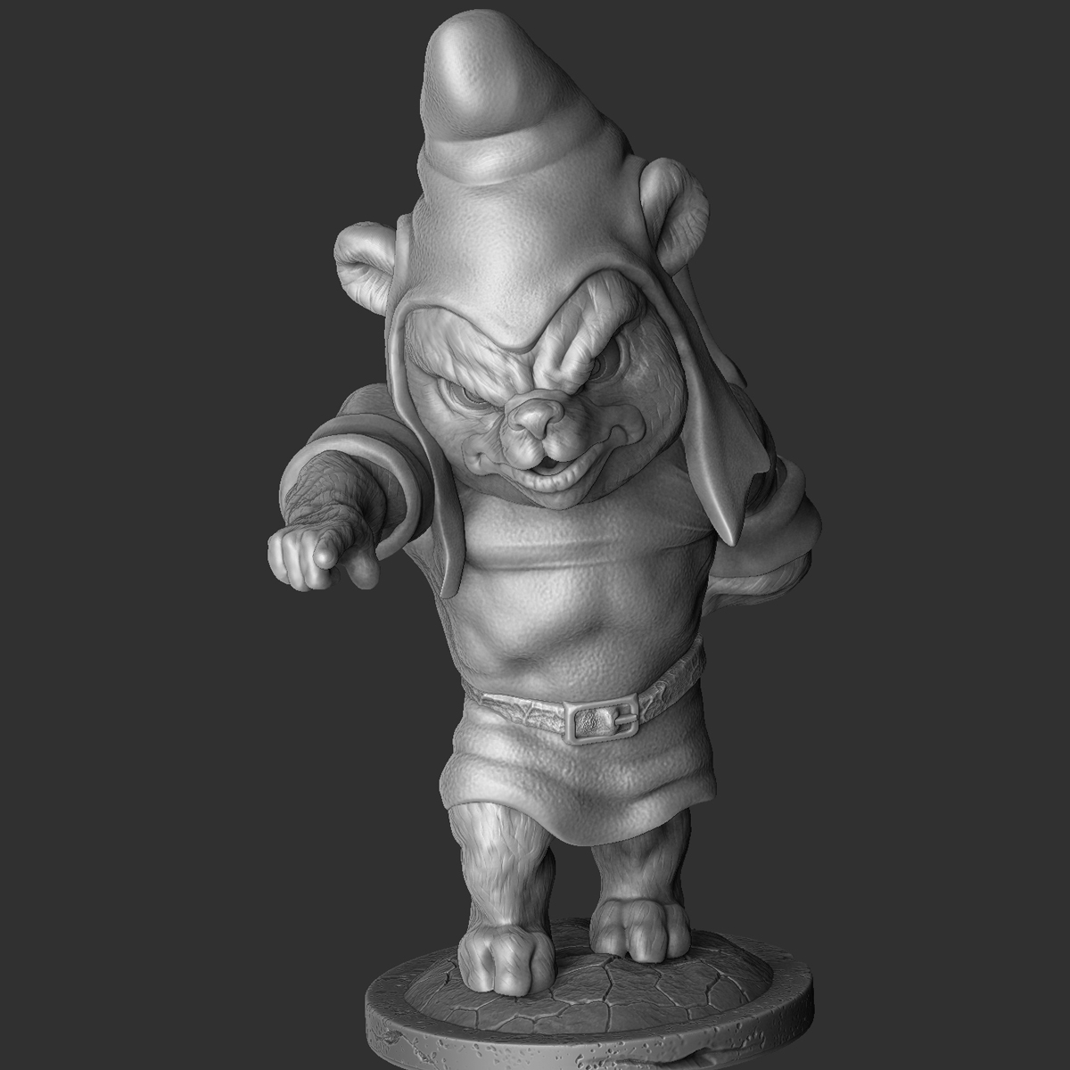 Ворчун из мультсериала "Мишки Гамми". Для 3D печати. STL.