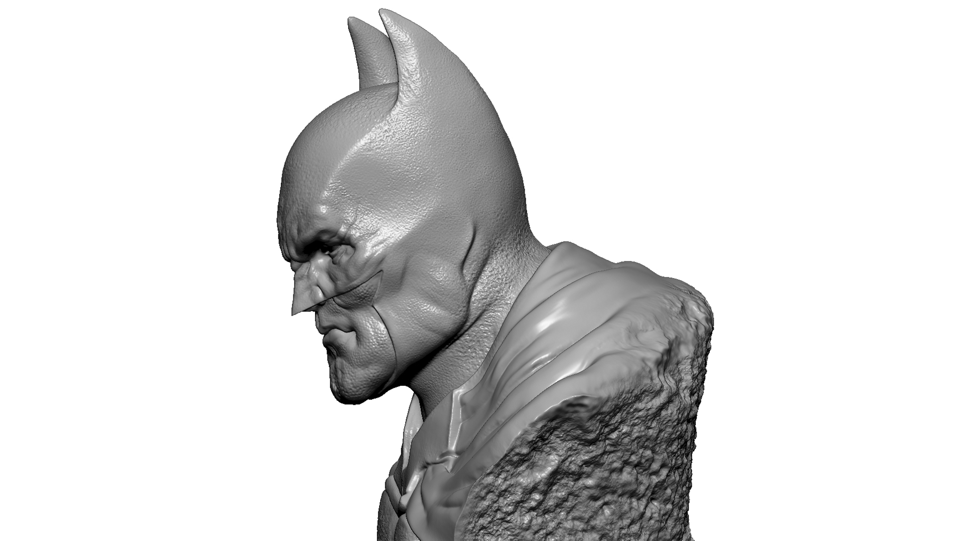 Продажа 3D-модели "БЮСТ БЭТМЕНА ДЛЯ 3Д ПЕЧАТИ STL"