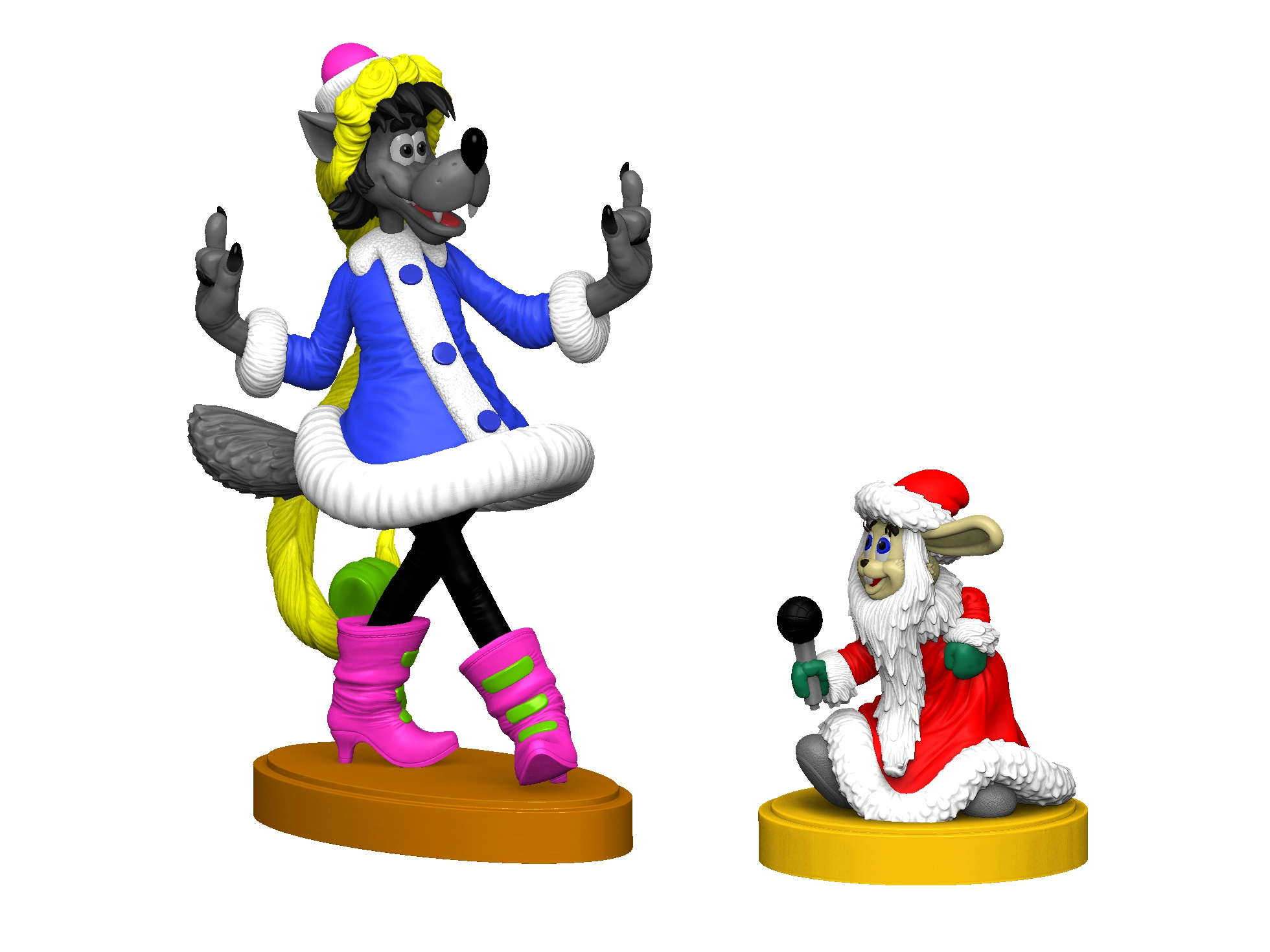 Ну, Дед Мороз, погоди! для 3д печати STL.