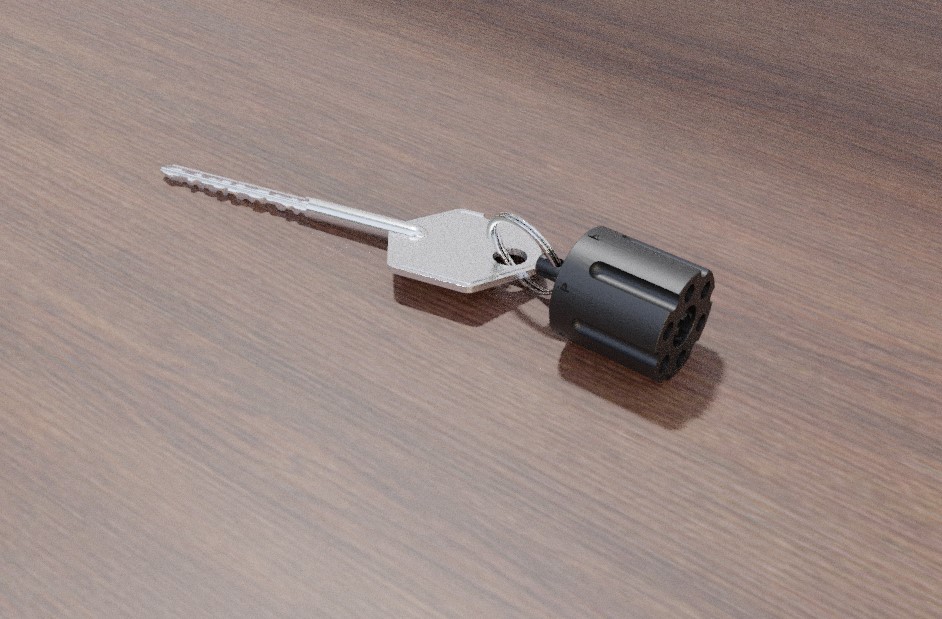 Барабан револьвера. Брелок. Бусина.