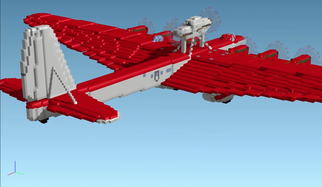 Воксельный АНТ-20 Максим Горький