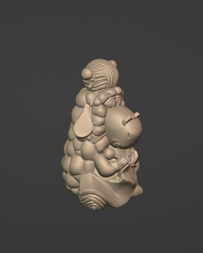 Бабушка-овца из киндер сюрприза