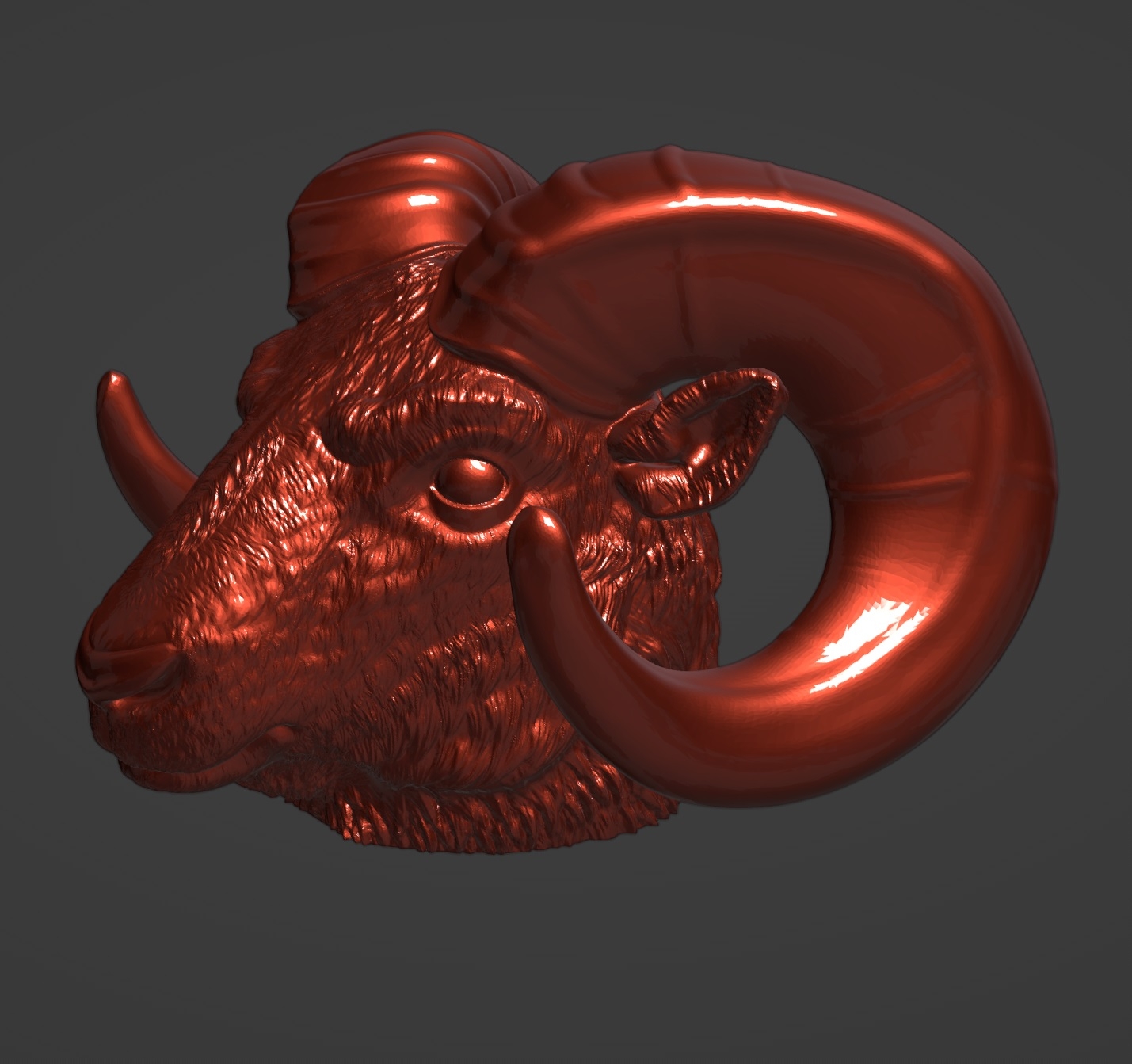 Баран Колпачок на фаркоп STL