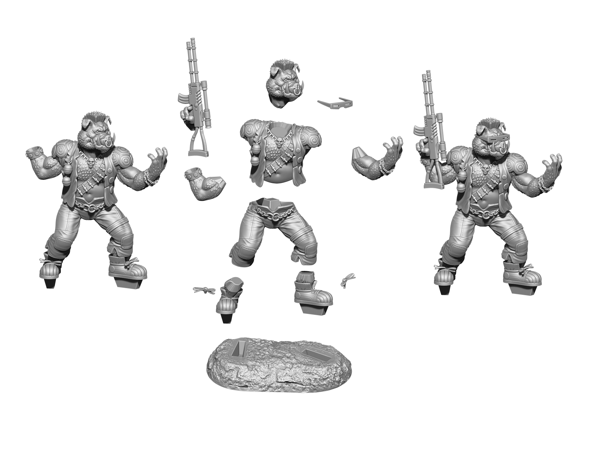 Бибоп TMNT 1987 для 3д печати STL