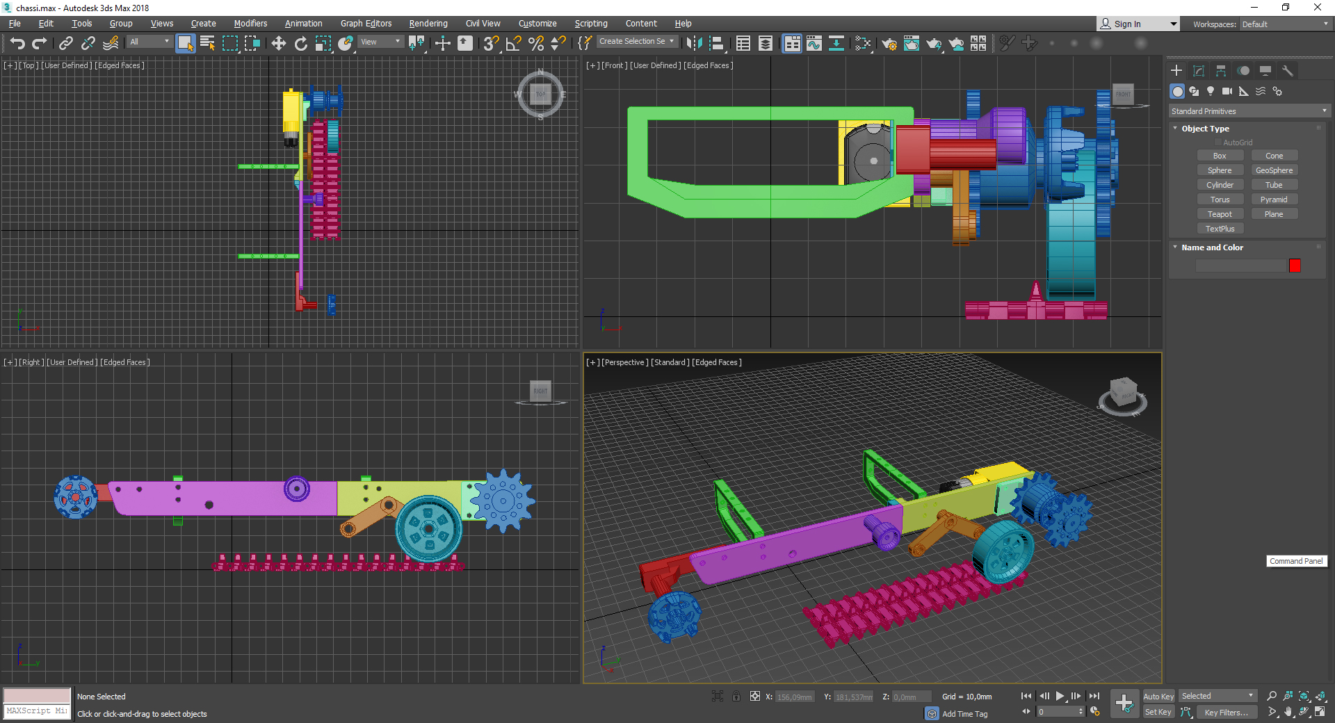 Продажа 3D-модели "шасси для ардуино робота"