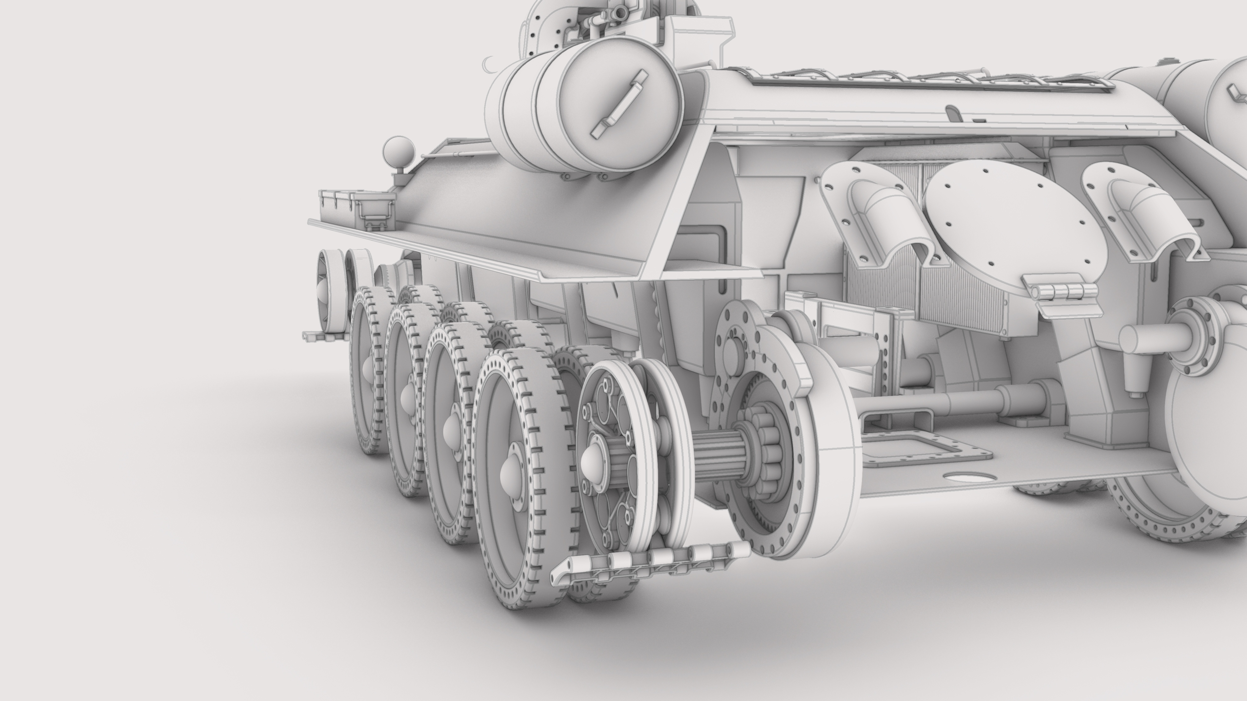 Т 34-76 башня гайка полная детализация