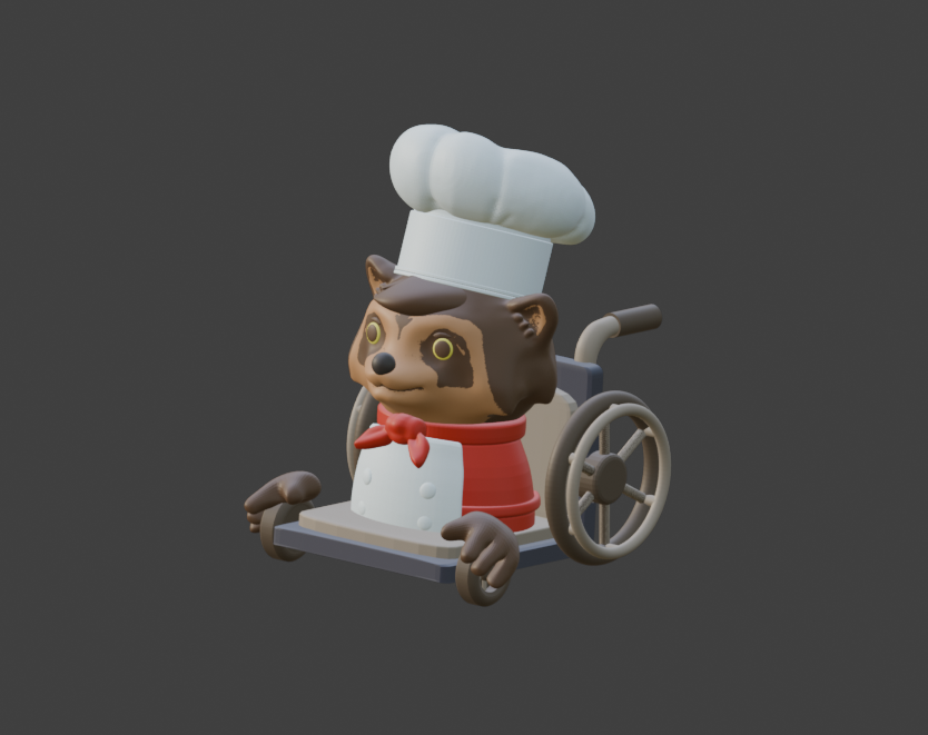 Raccoon Chef Overcooked