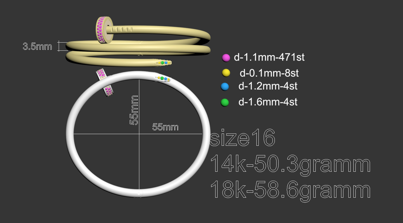 браслет nail Cartier Juste un Clou 01