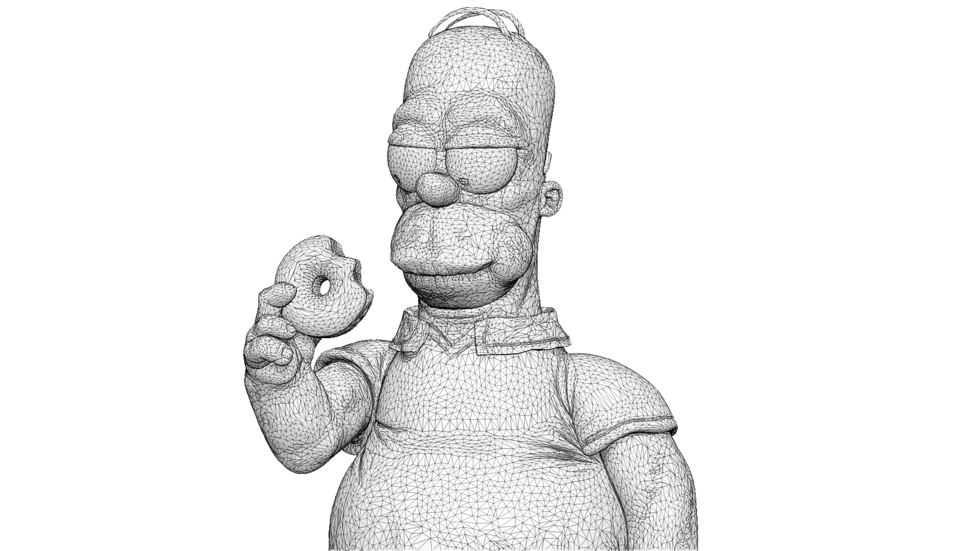 Simpson 3d werkstatt. 3д модель Гомера