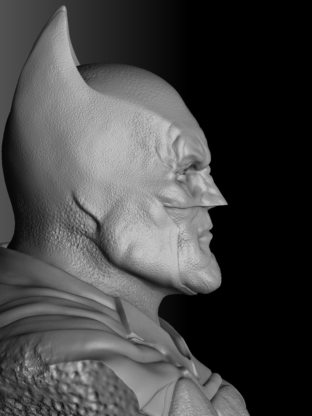 Продажа 3D-модели "БЮСТ БЭТМЕНА ДЛЯ 3Д ПЕЧАТИ STL"