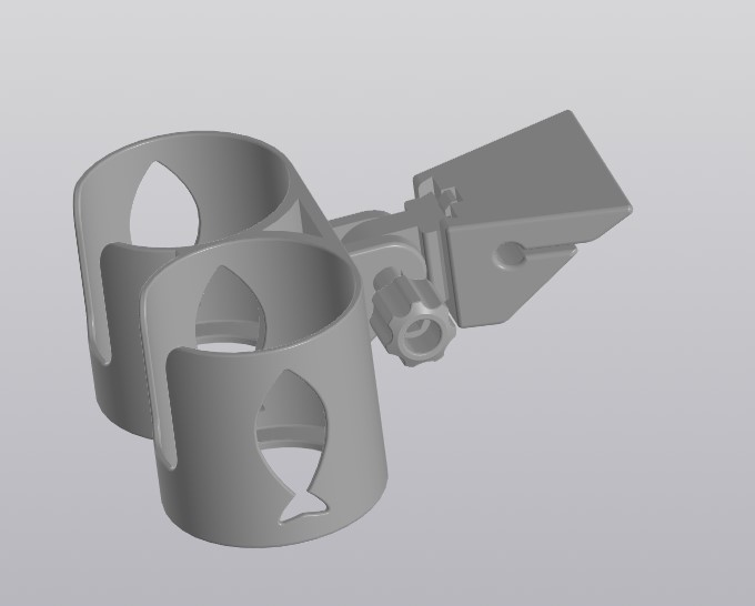 Подстаканник двойной на ликтрос ПВХ лодки