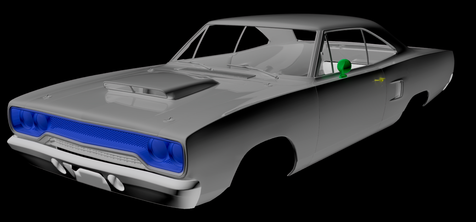 RC кузов 1:10 Plymouth Roadrunner