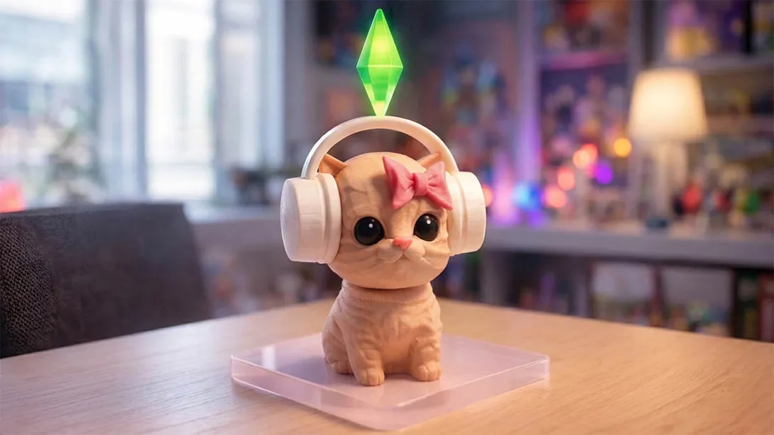 Кот (котёнок) симс (sims) тренд отличное качество