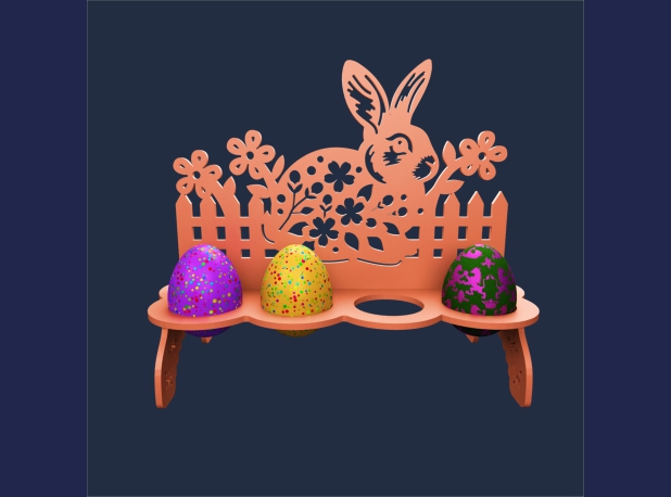 Пасхальная подставка кролик