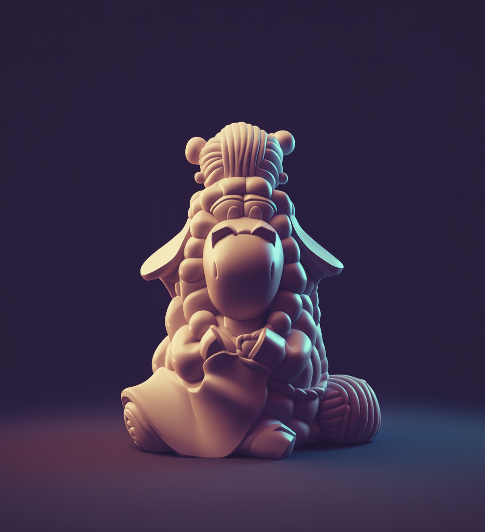 Бабушка-овца из киндер сюрприза