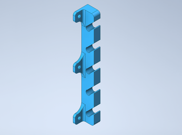 Держатель для витой пары. Под 5 кабелей.