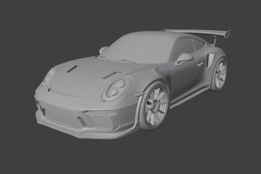 Porsche 911 GT3 RS (991.2) Supercar — High-Detail 3D Model