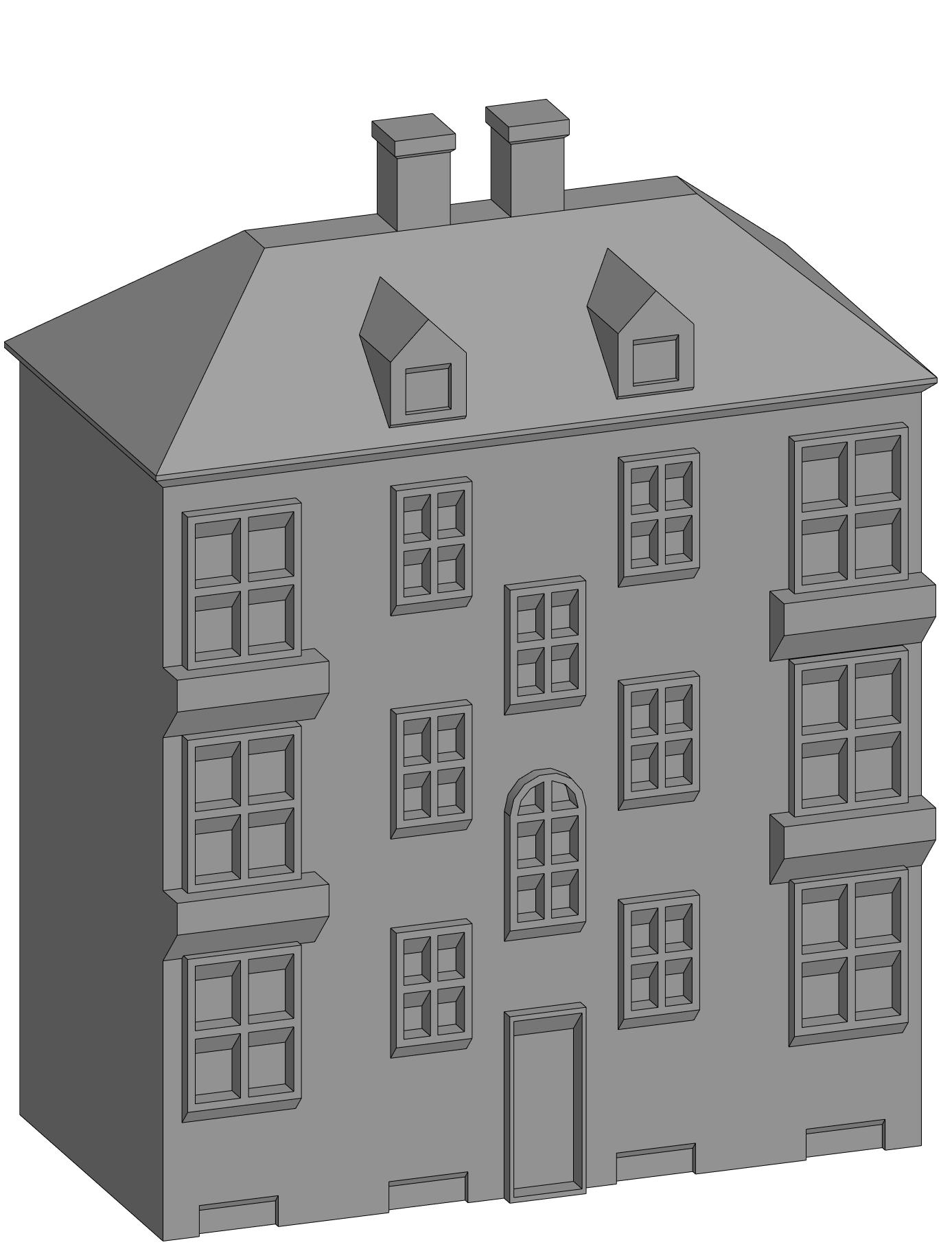 Трехэтажный многоквартирный дом