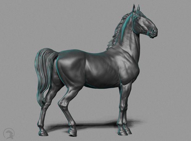 3D Модель "Kladruber"