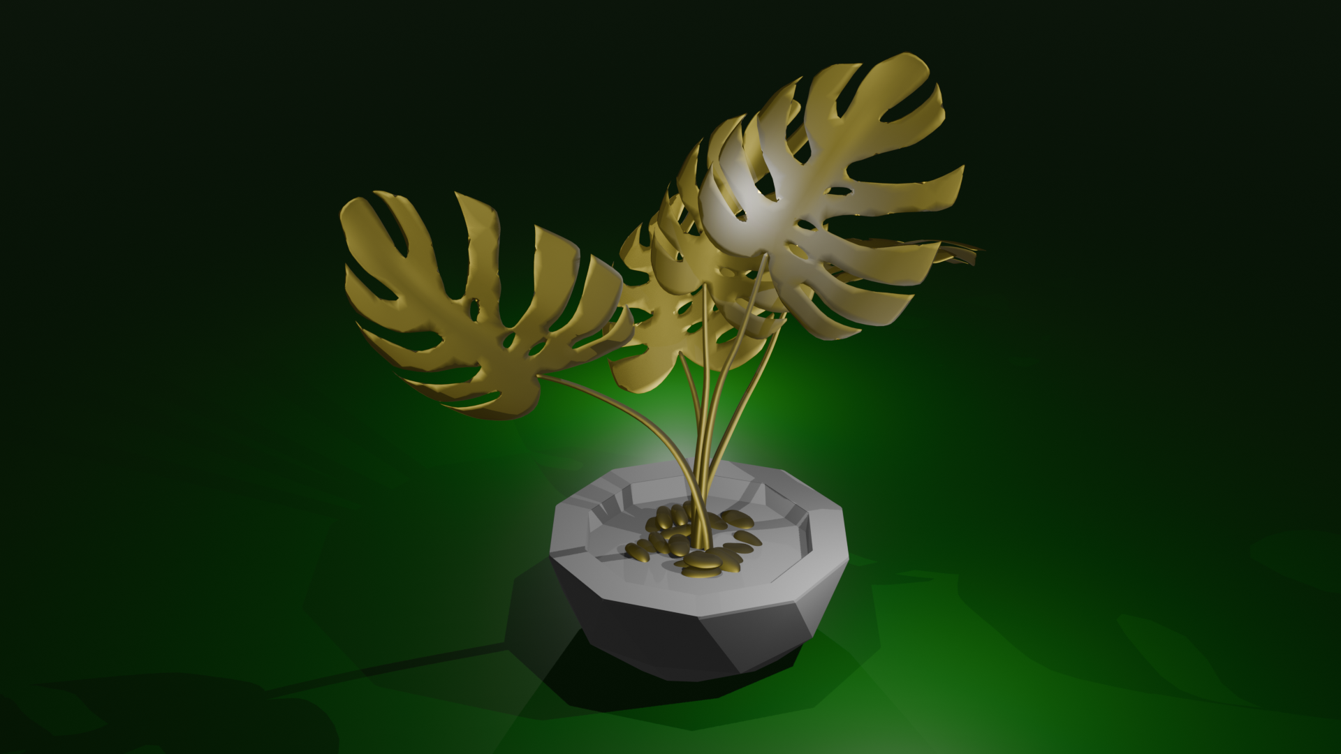 Форма для заливки бетоном "Вазон полусфера из треугольников"