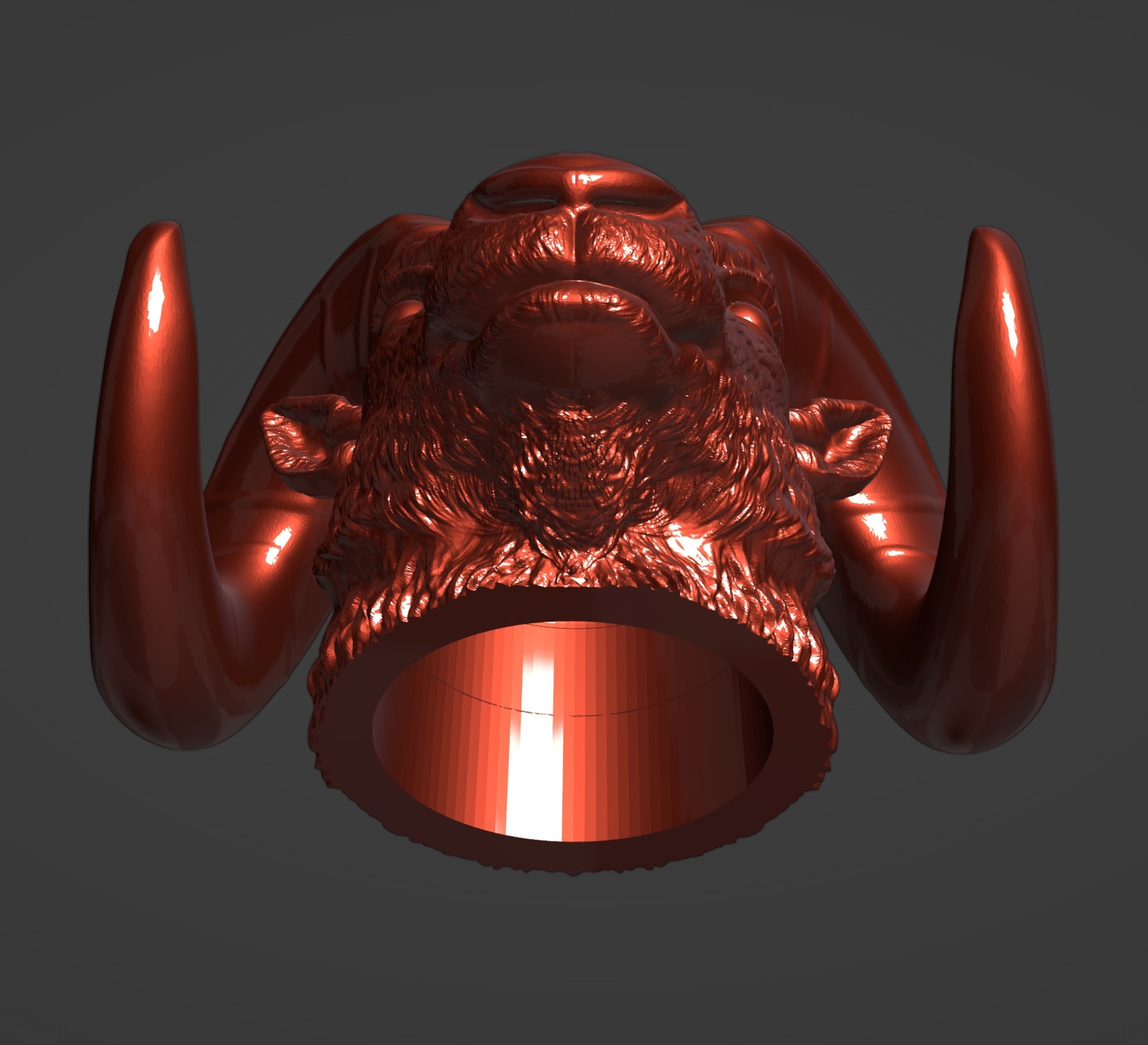 Баран Колпачок на фаркоп STL