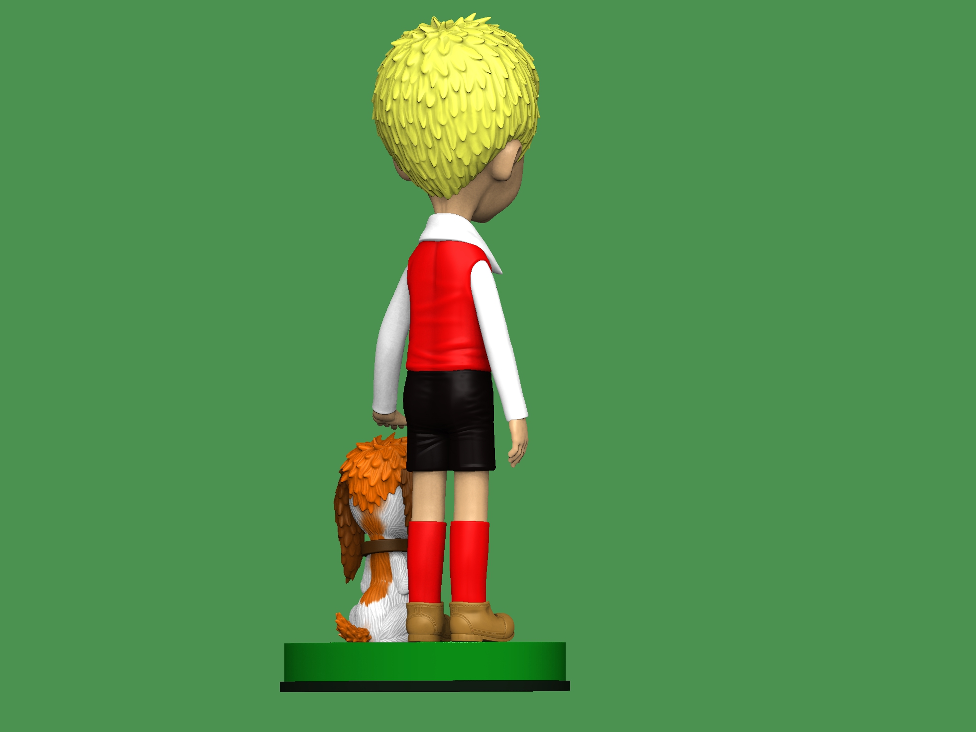 Малыш с собачкой из  м-ф " Карлсон, который живёт на крыше" для 3д печати STL