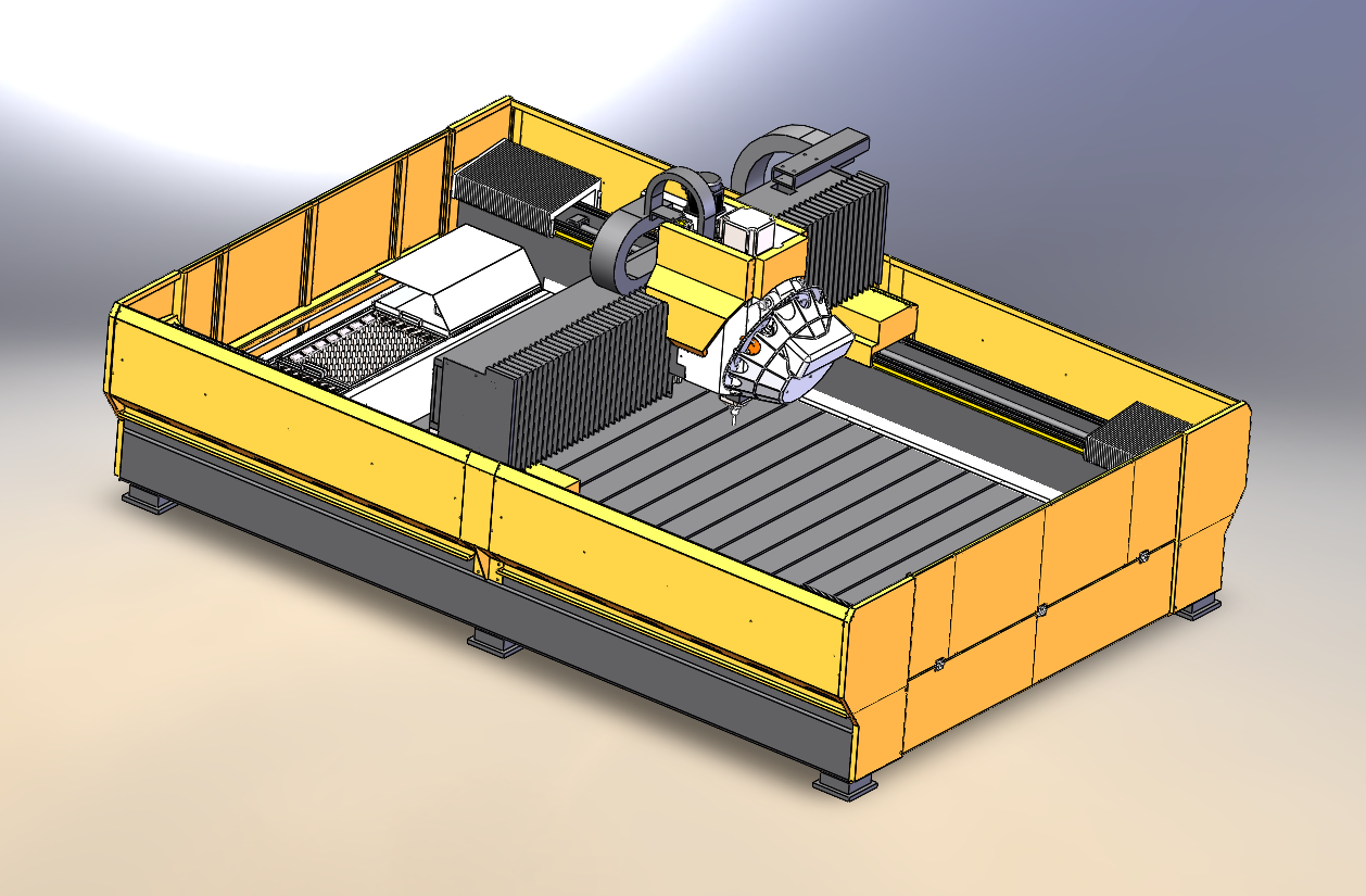 3D модель 7 штук фрезерного станка с чпу 1325 - фрезерный станок с чпу 1325