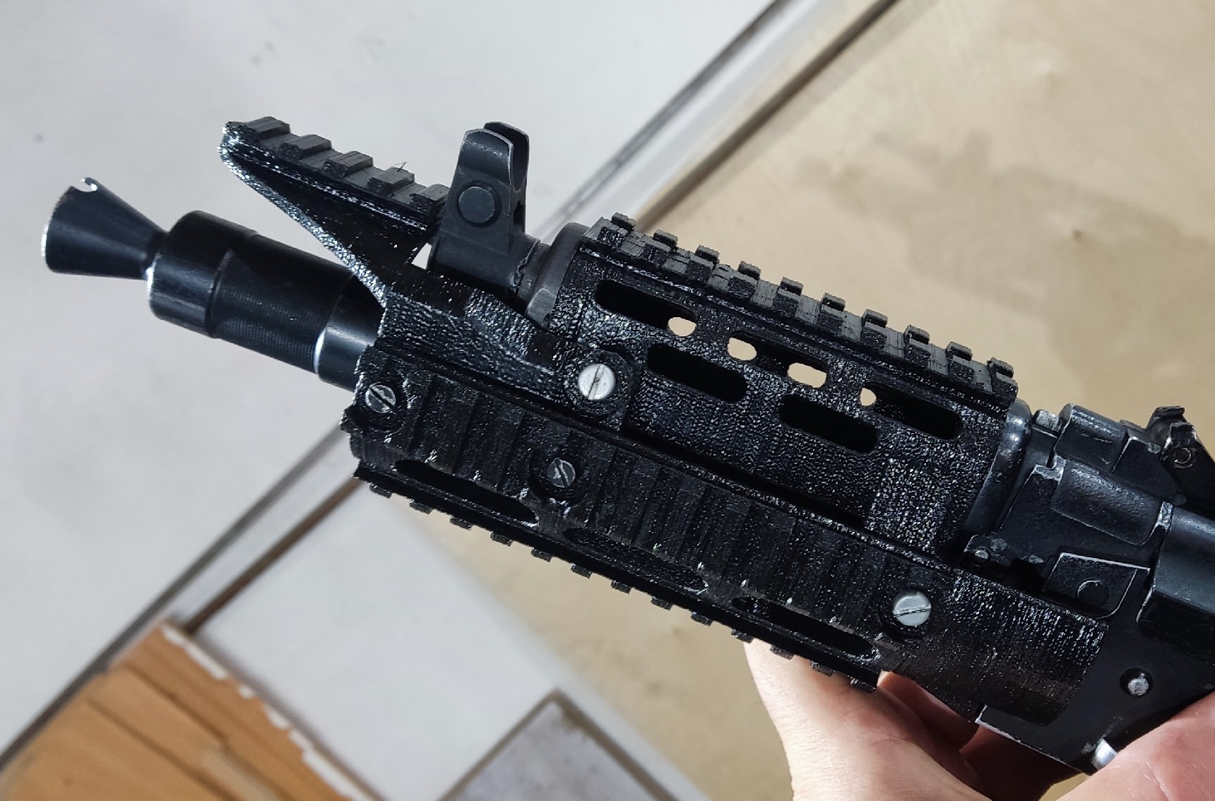 3d модель "Голиаф-мини" тактического цевья на АКс-74у АКСу от фирмы CYMA STL