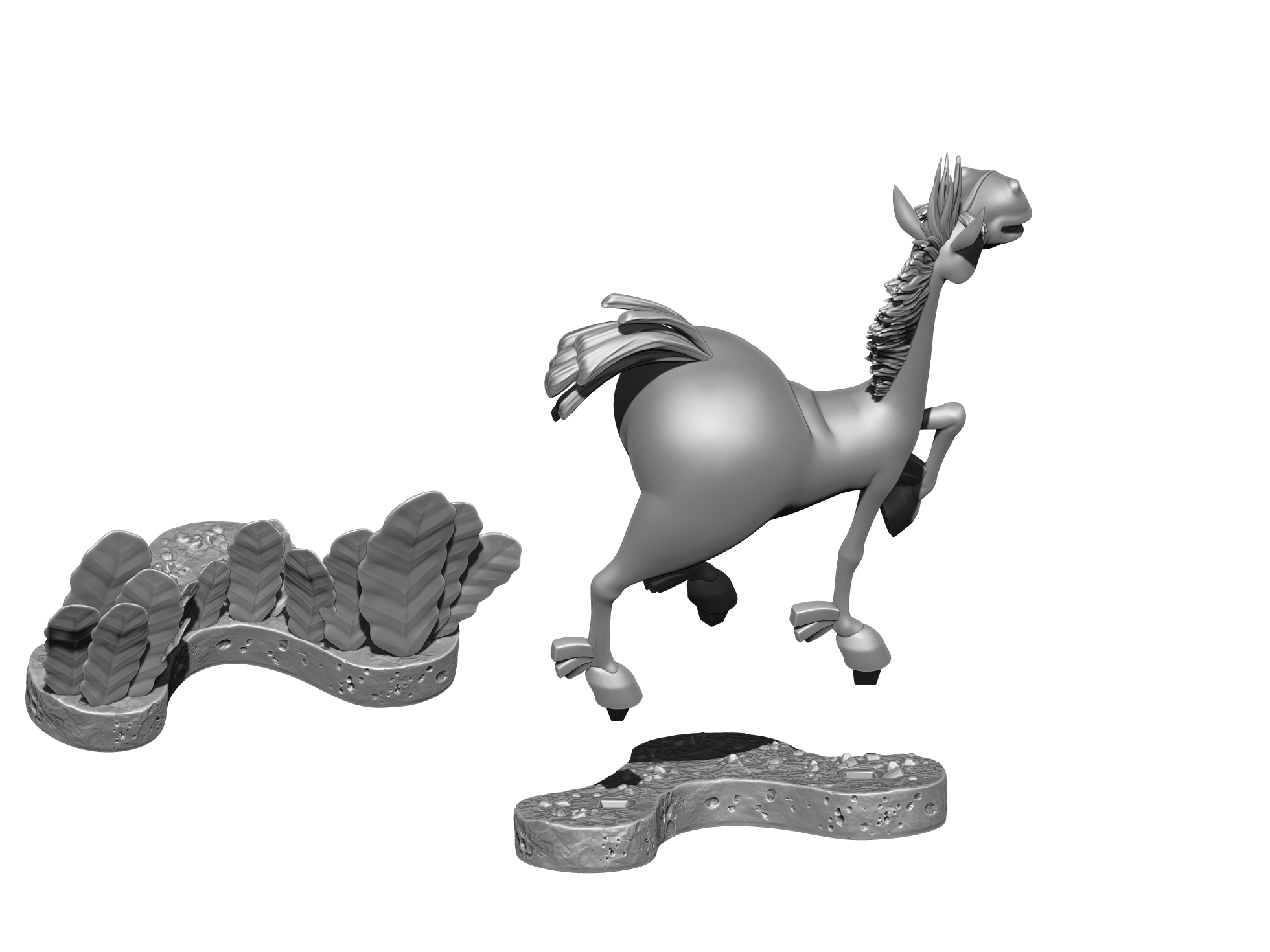 Конь Юлий для 3д печати STL