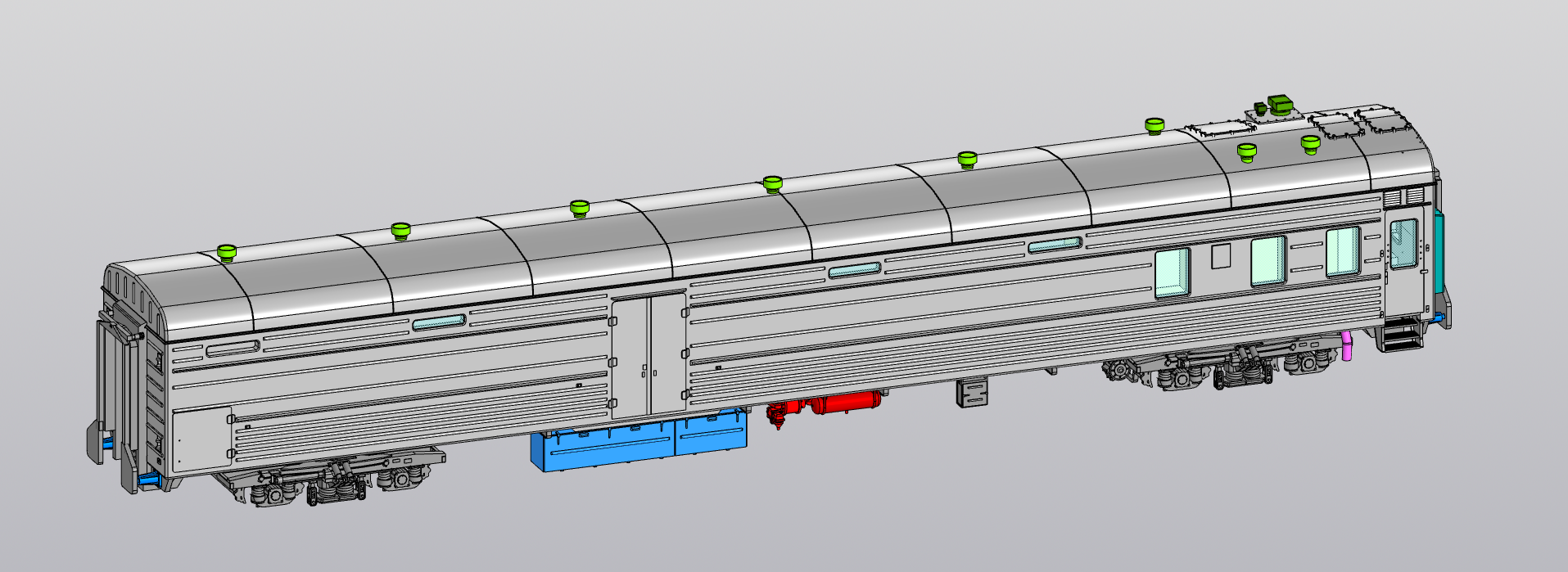 Модель багажного вагона 37сб